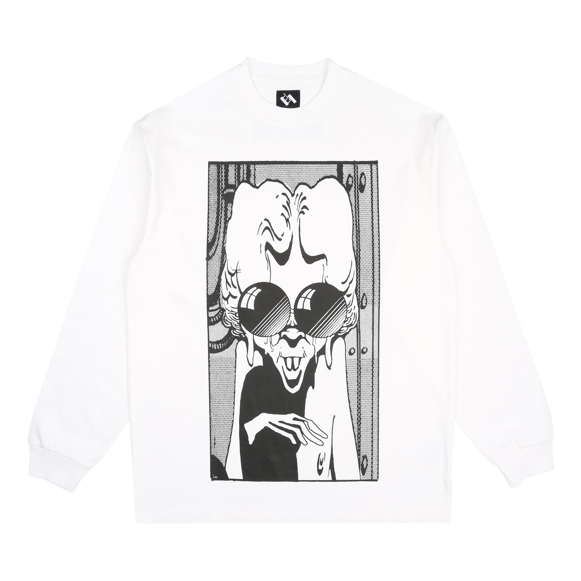 Comics Flat Shades LS T-Shirt - White product photo