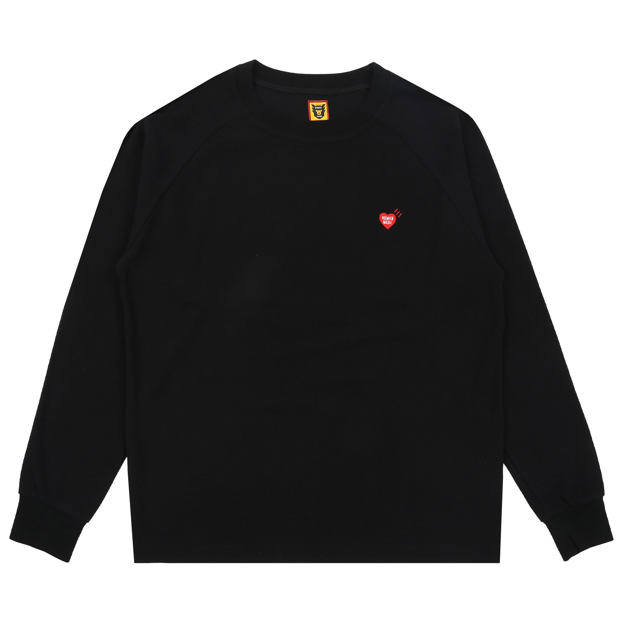 Raglan Sleeve L/S T-Shirt - Black product photo
