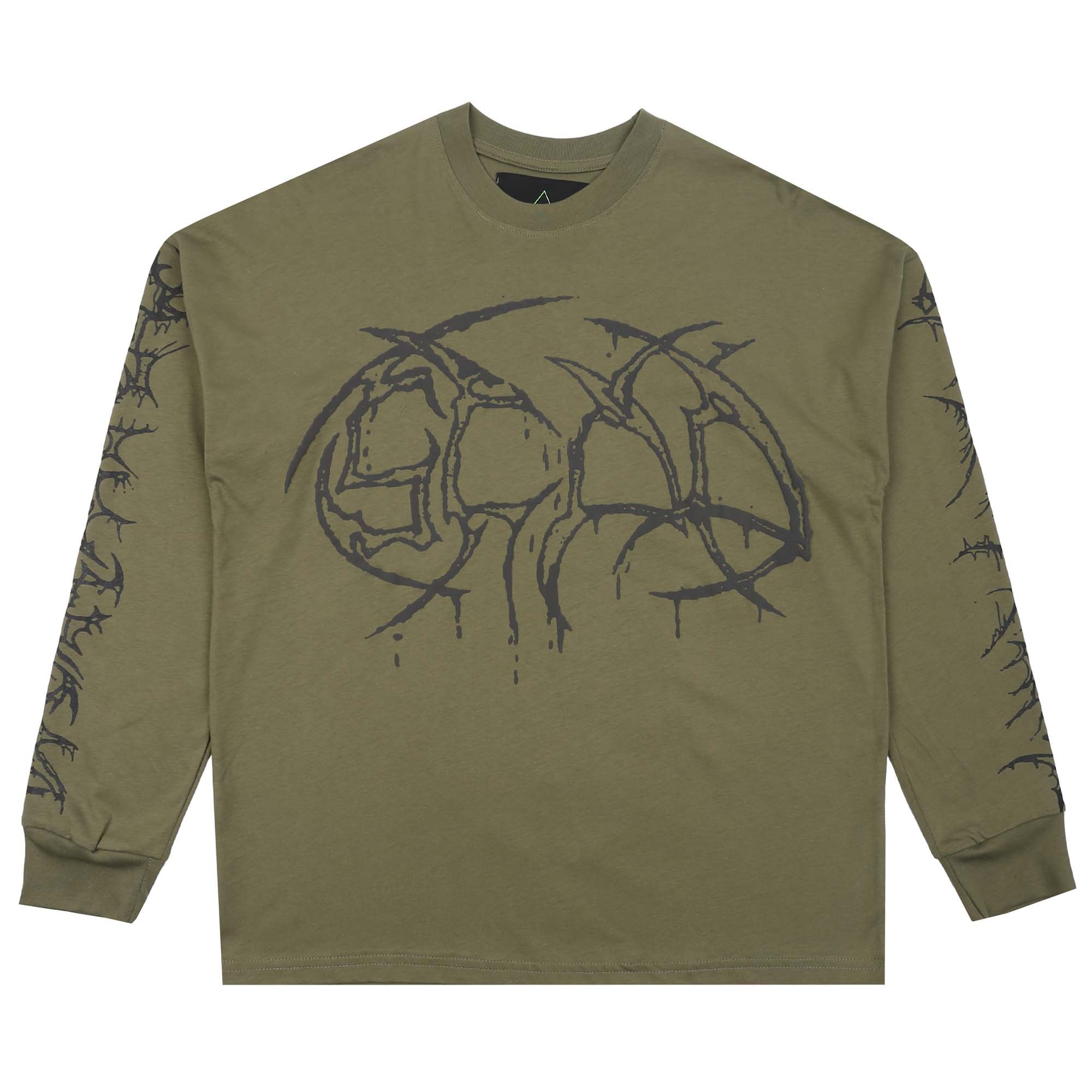 Rough L/S T-Shirt - Military Green product photo