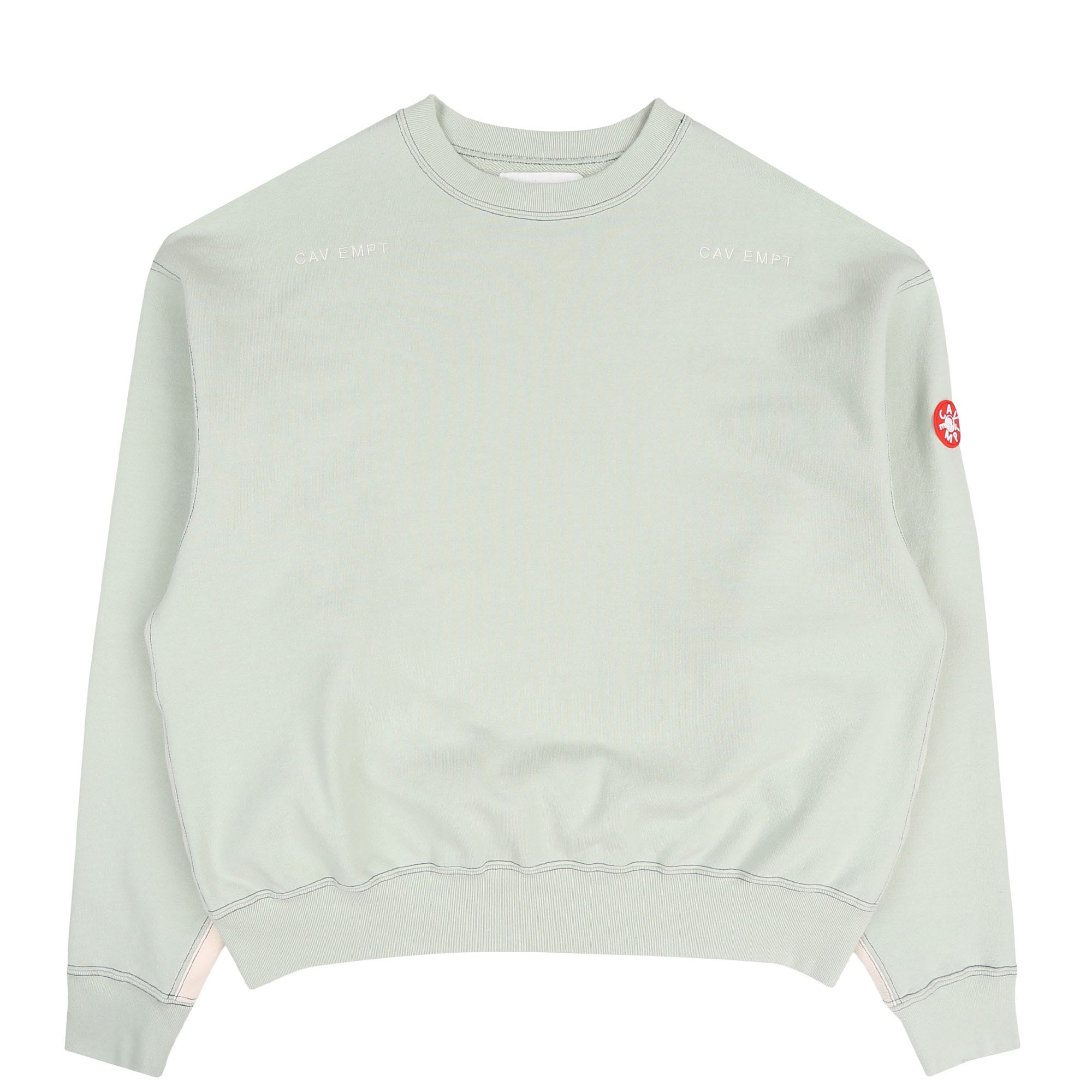 Green crew neck top