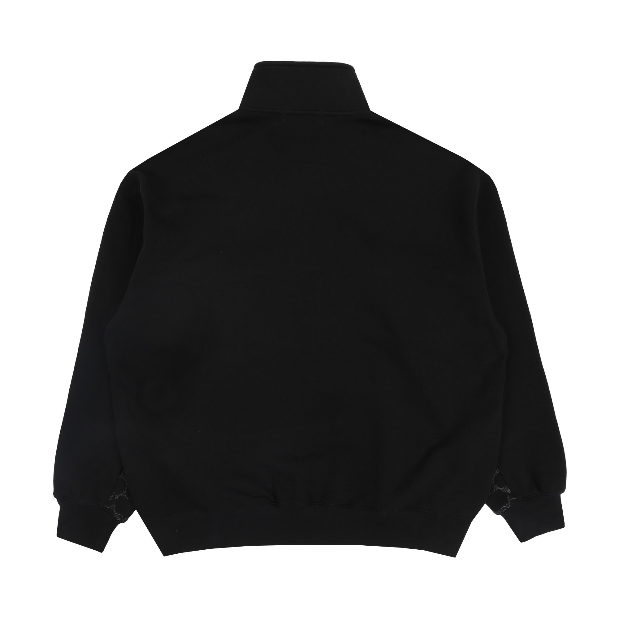 College Monogram Logo Half Zip Sweatshirt - Black product photo