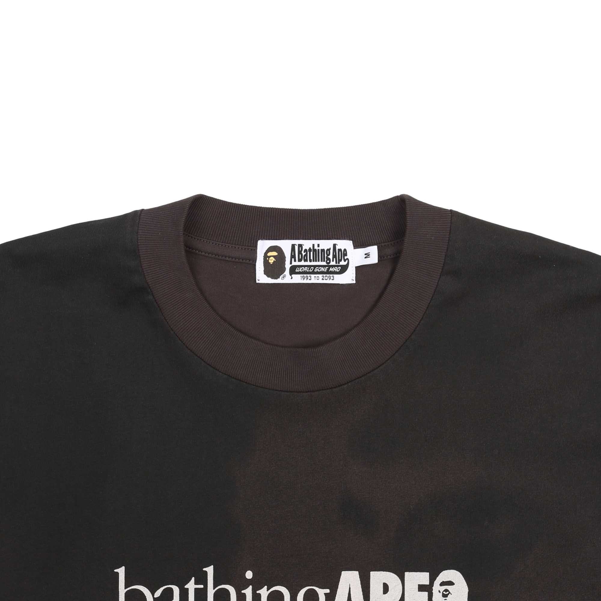 Overprint Logo Relaxed Fit L/S T-Shirt - Black product photo