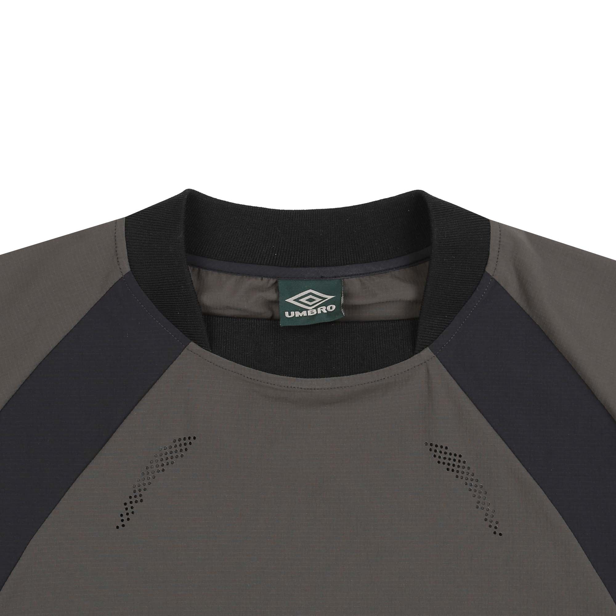 Lasered Nylon Crewneck - Grey/Black product photo