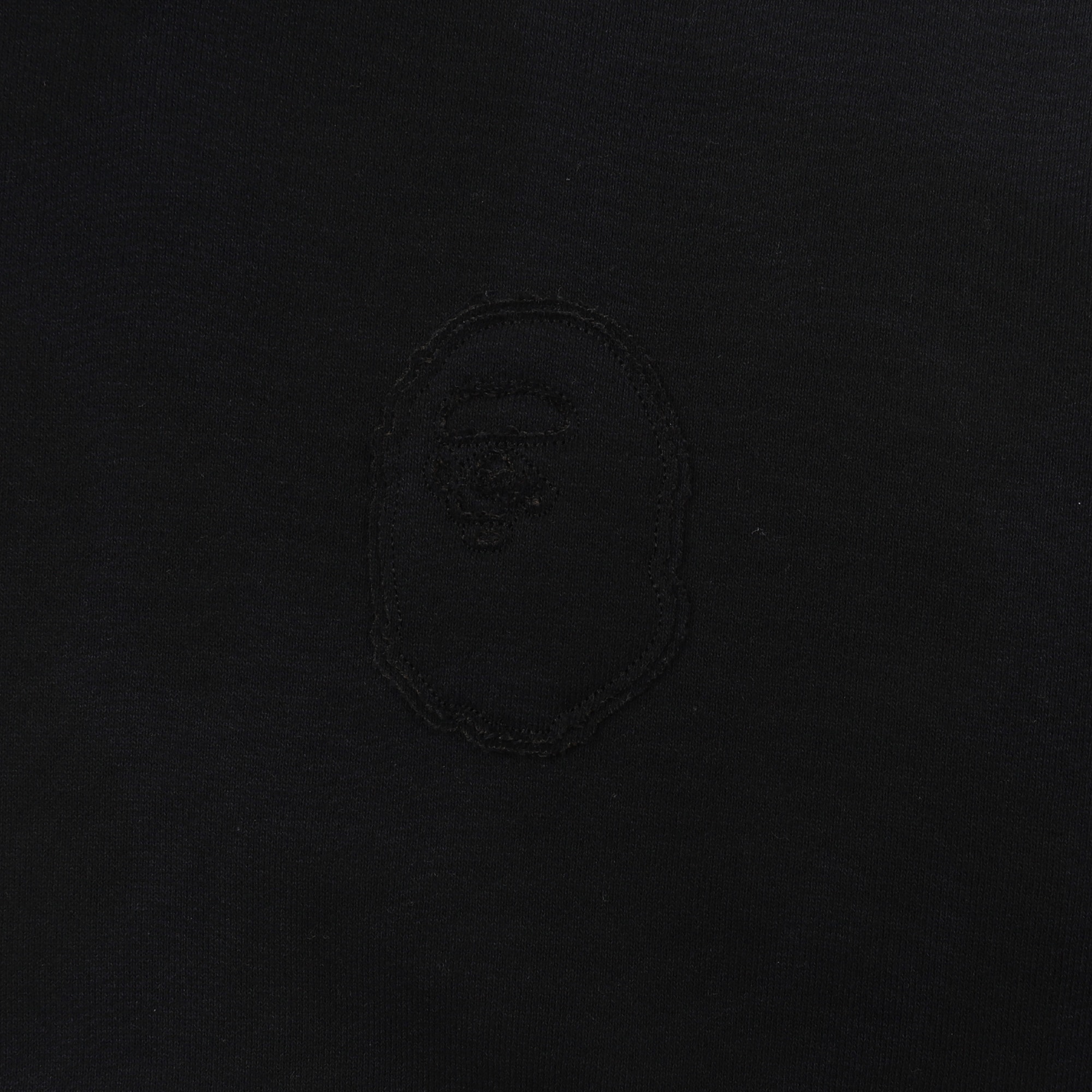 Ink Camo Ape Head Badge Crewneck - Black product photo