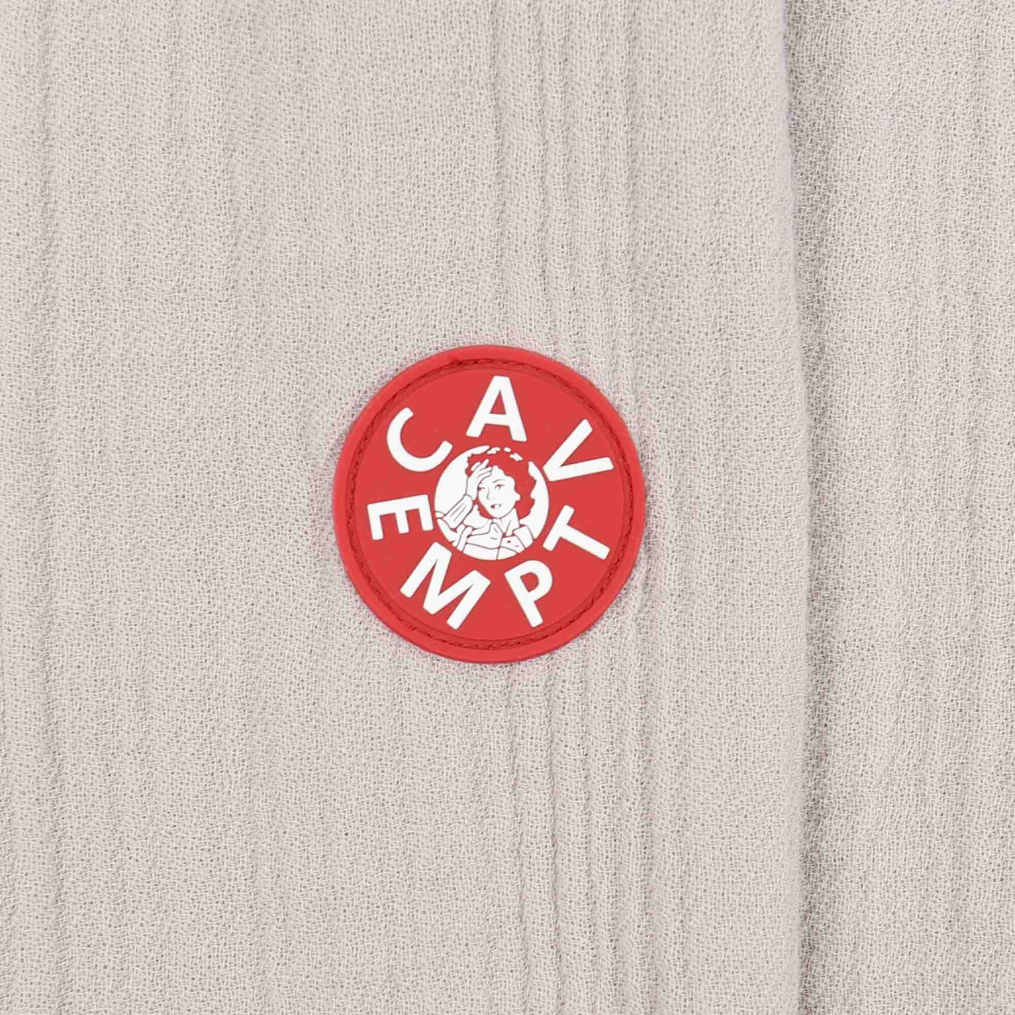 Layered Gauze Half Zip - Grey product photo