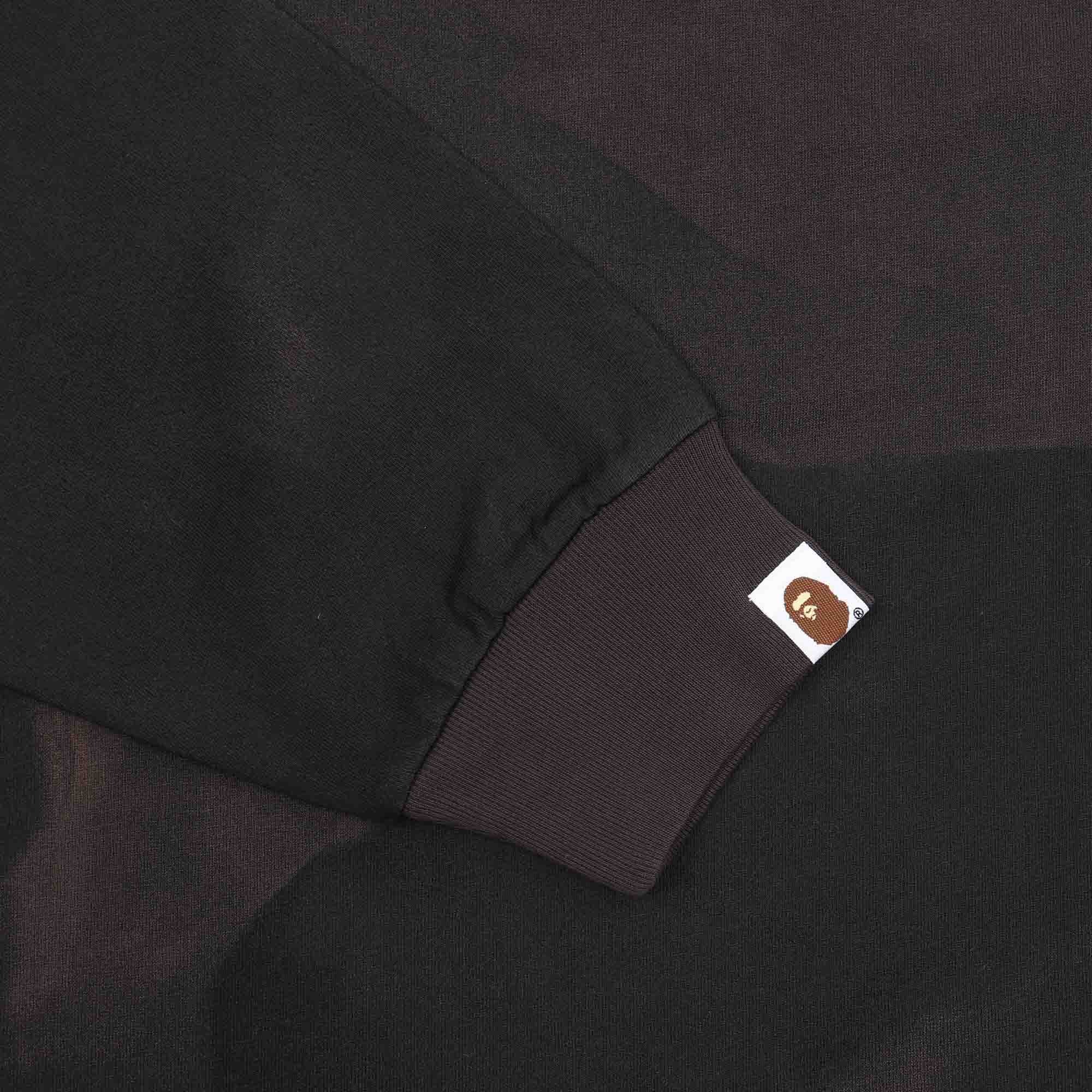 Overprint Logo Relaxed Fit L/S T-Shirt - Black product photo