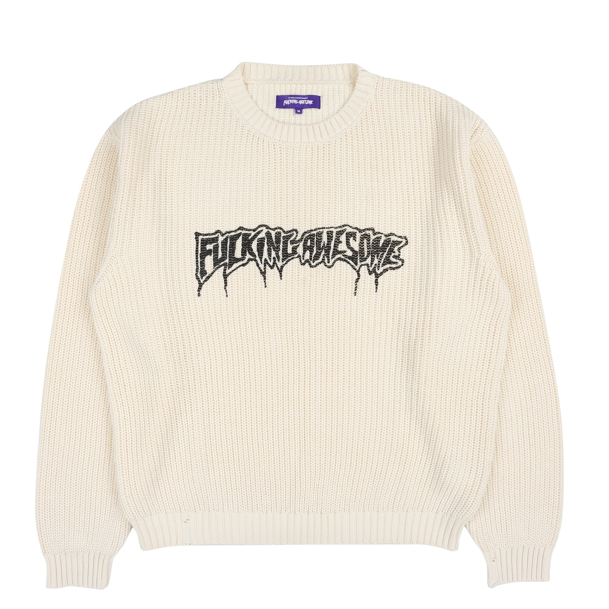 Drip Logo Sweater - Cream product photo