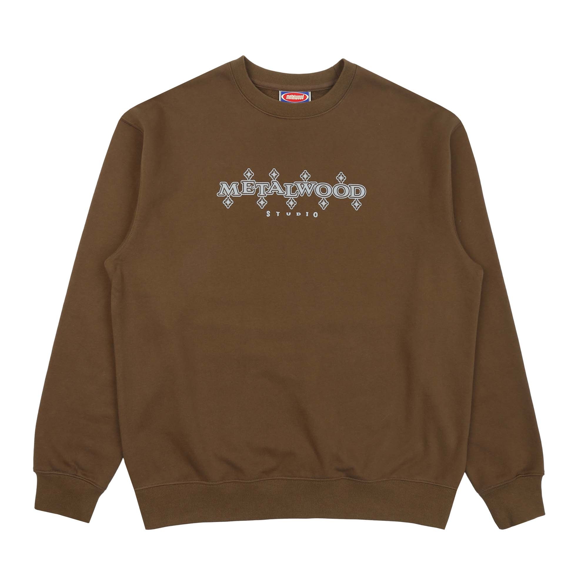 Diamonds Crewneck Sweatshirt - Mud product photo