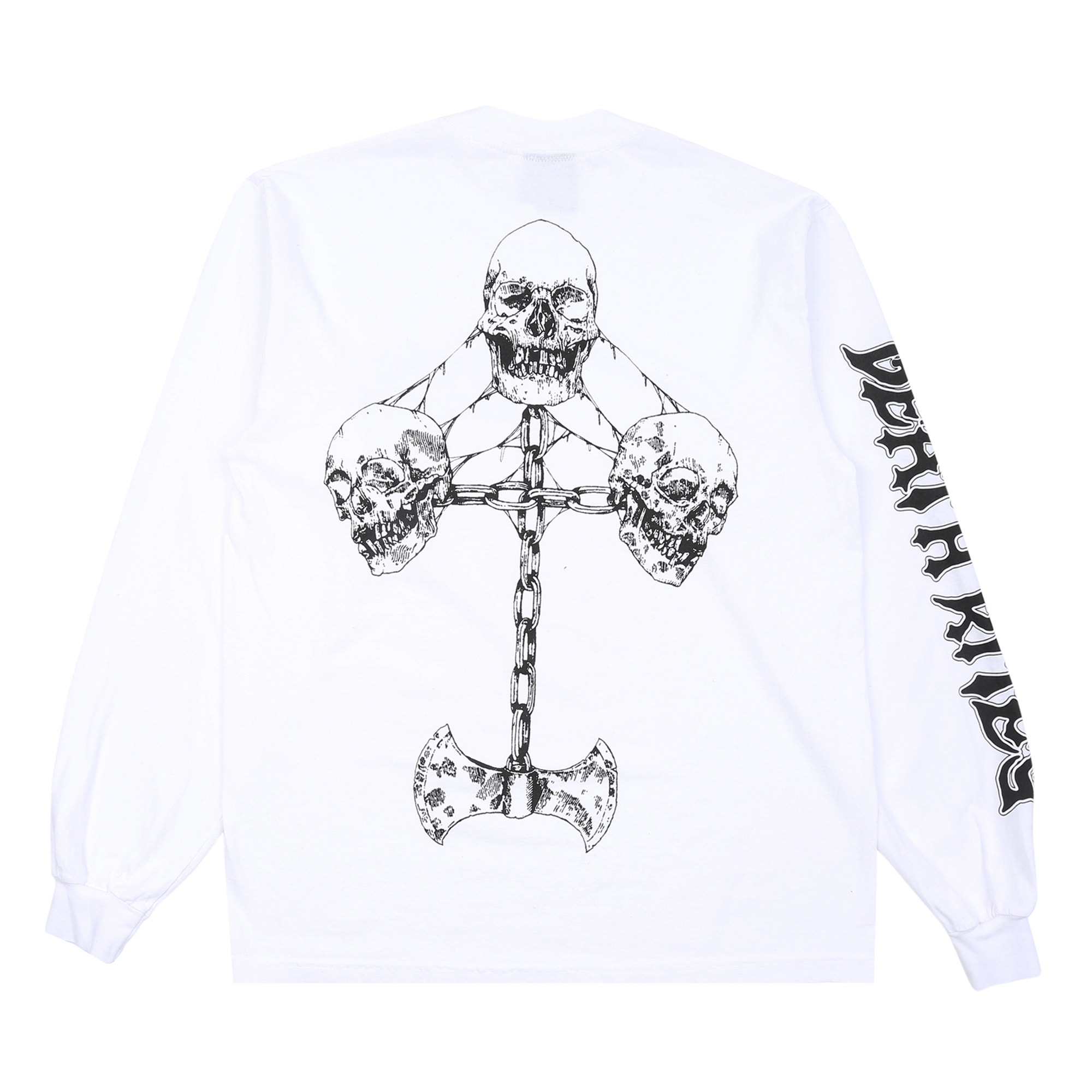 Axe Grinder LS T-Shirt - White product photo