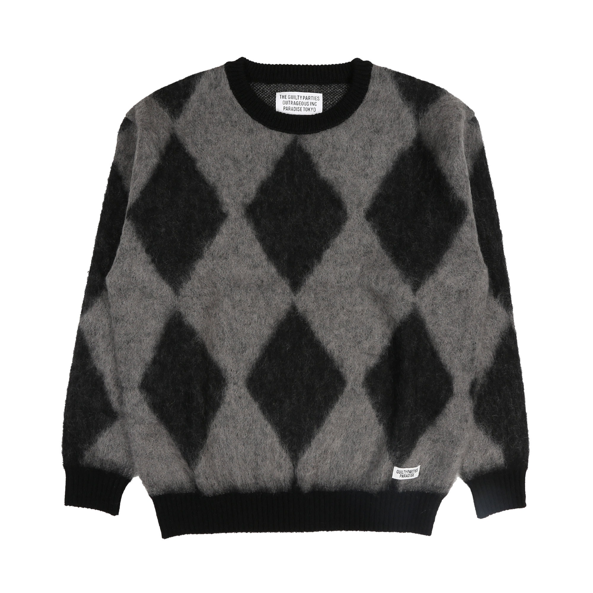 Diamond Mohair Sweater - Grey product photo