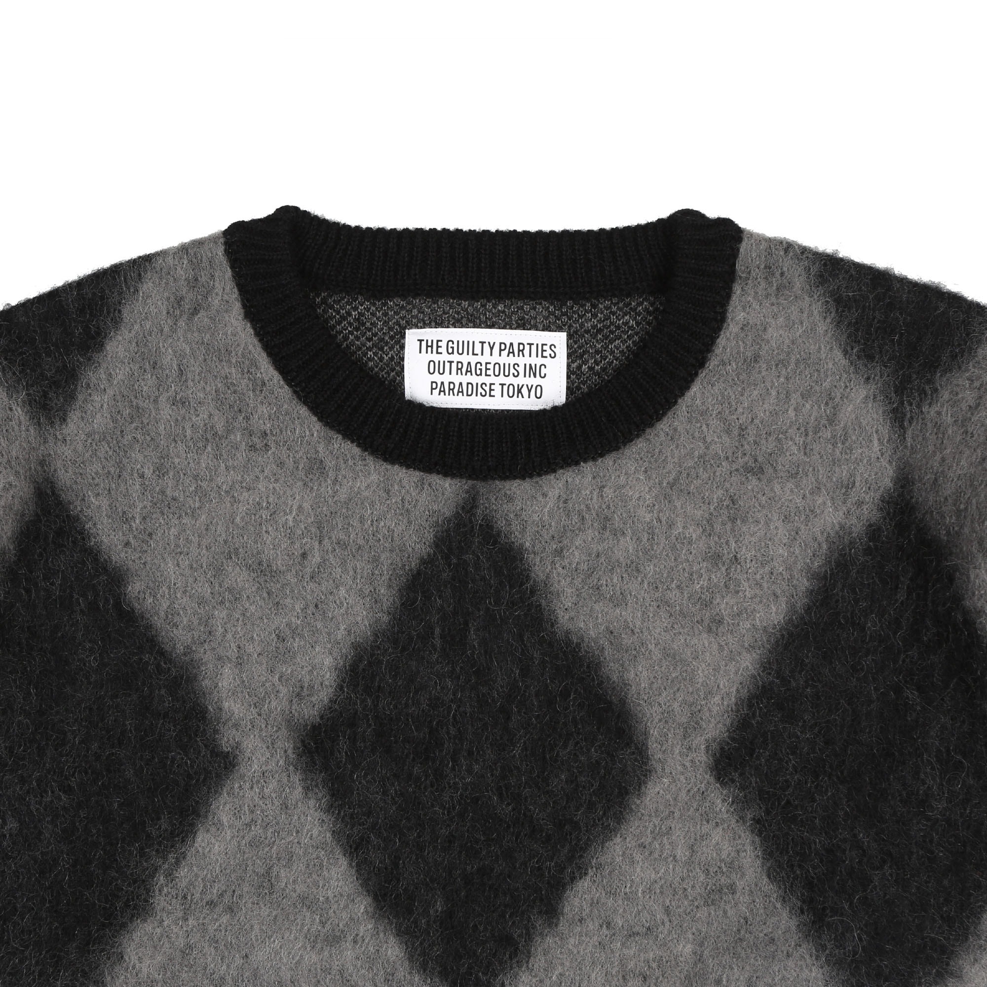 Diamond Mohair Sweater - Grey product photo