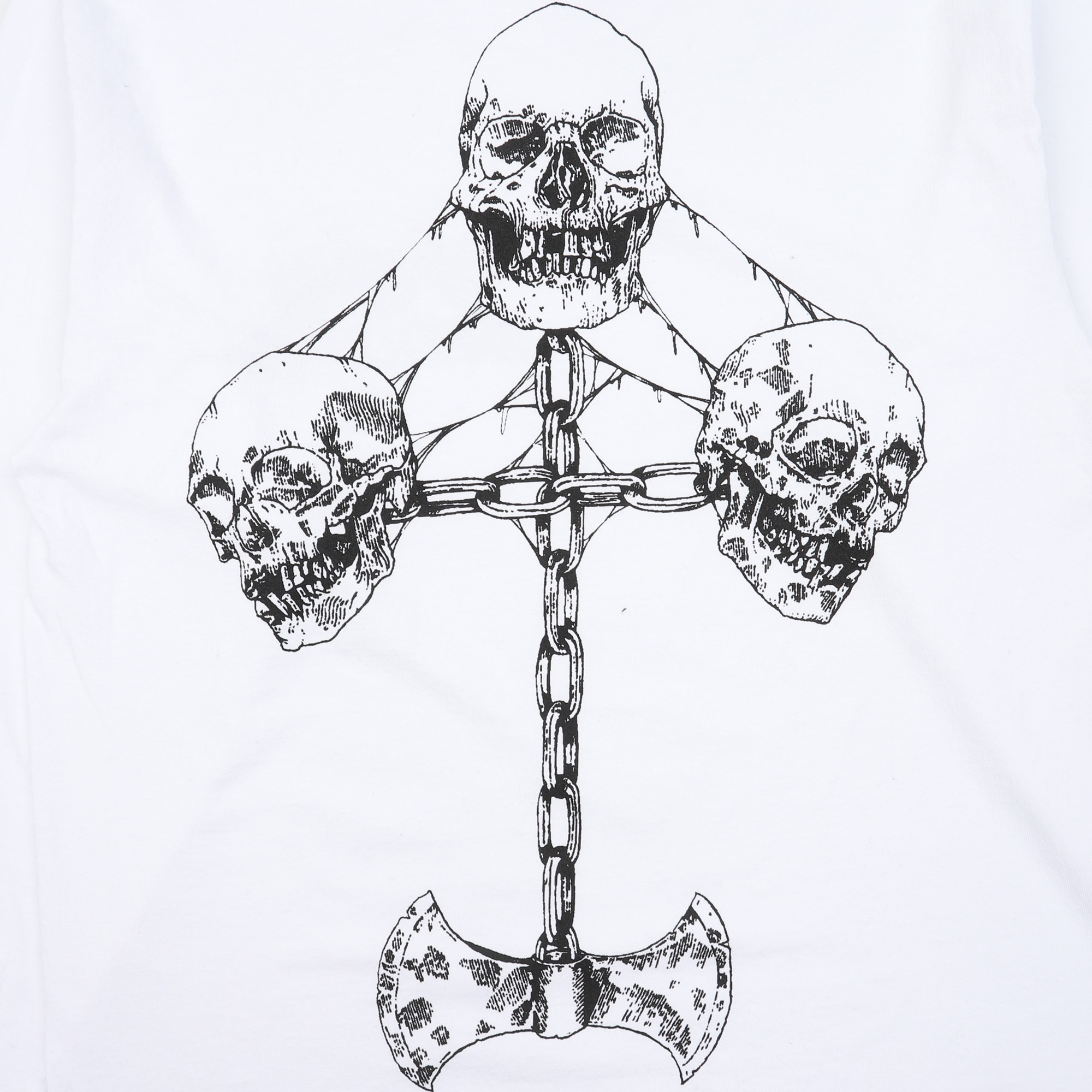 Axe Grinder LS T-Shirt - White product photo