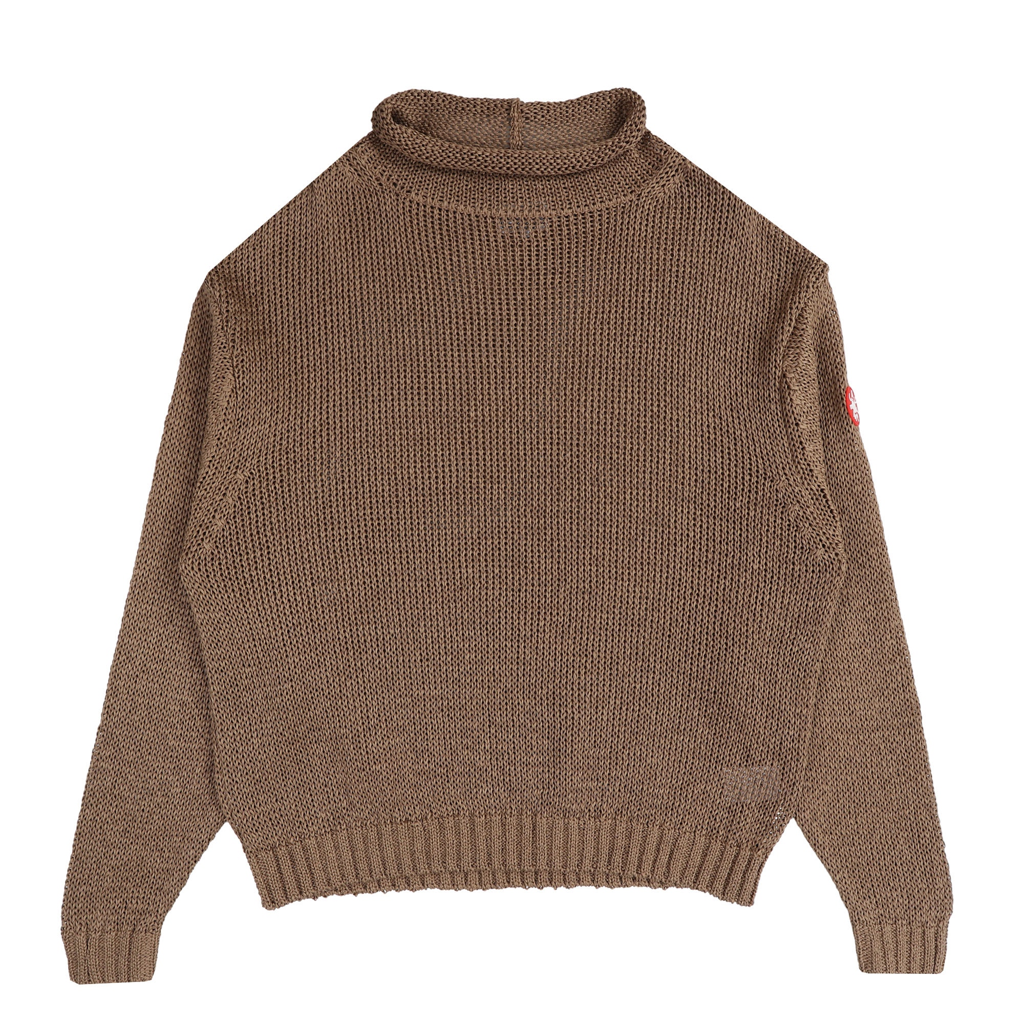 Loose Neck Cotton Knit - Beige product photo