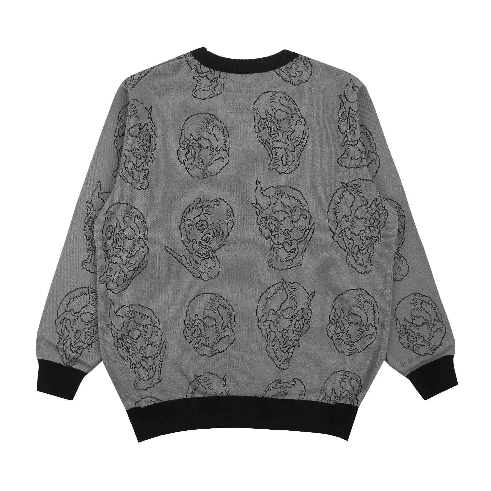 56 Tattoo Studio Jacquard Sweater - Grey product photo