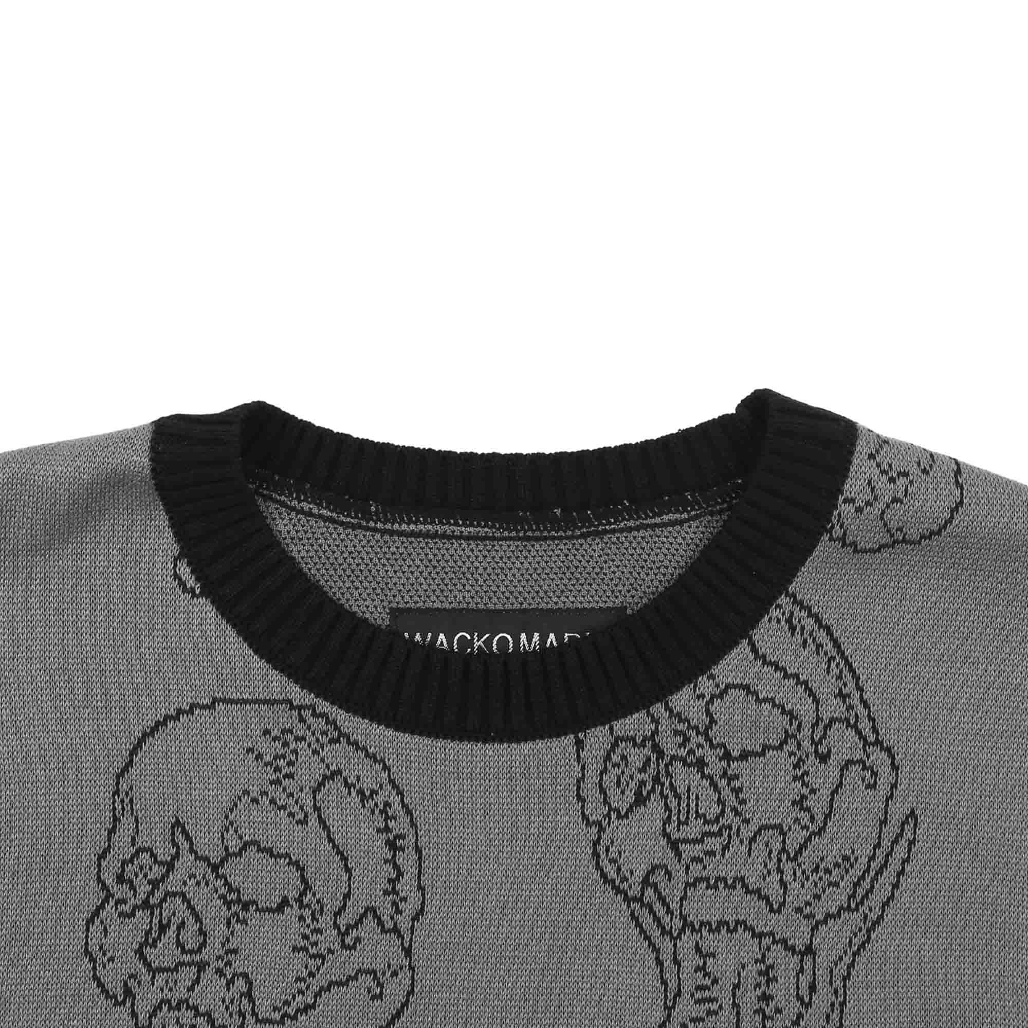 56 Tattoo Studio Jacquard Sweater - Grey product photo