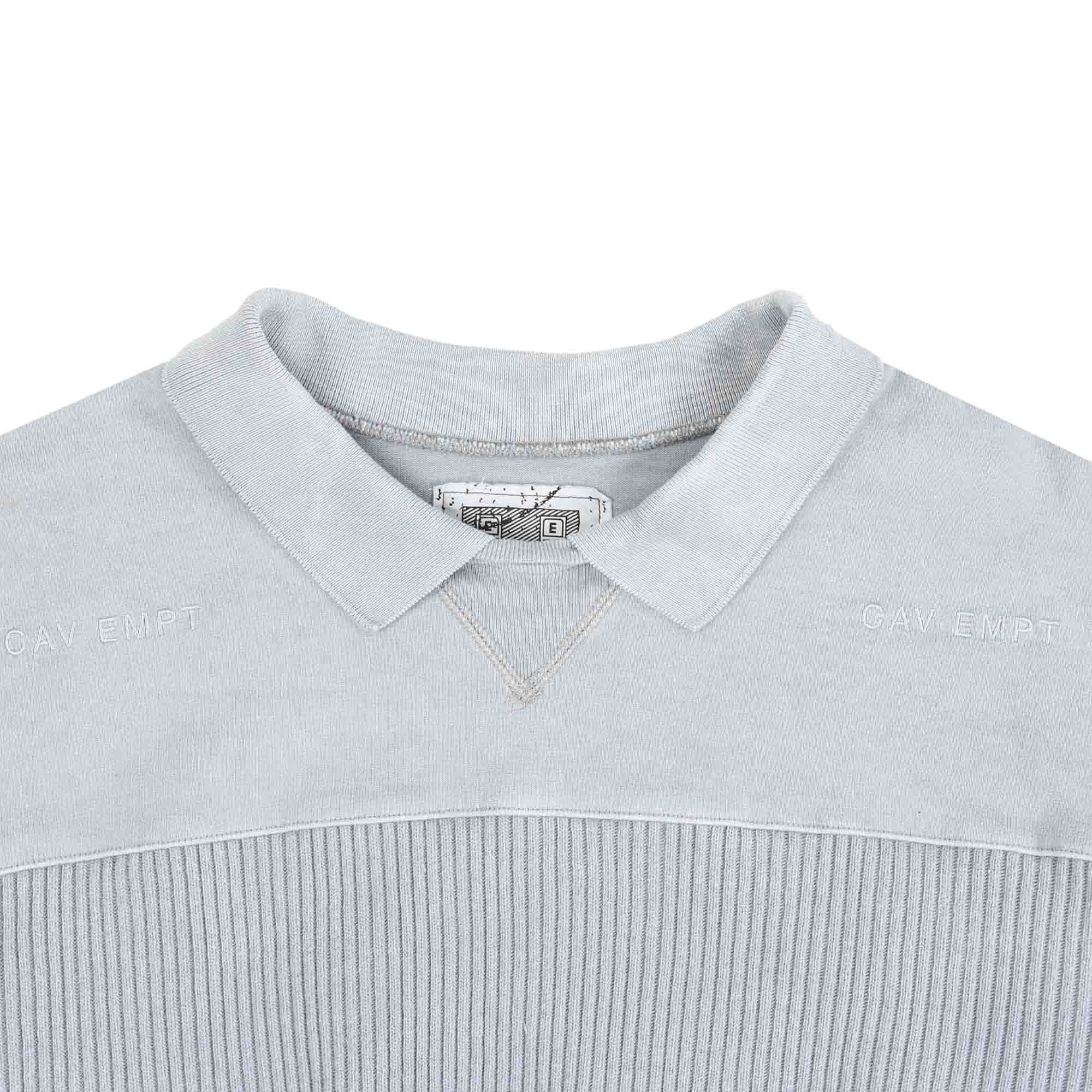 Overdye Collared Light Crewneck - Grey product photo