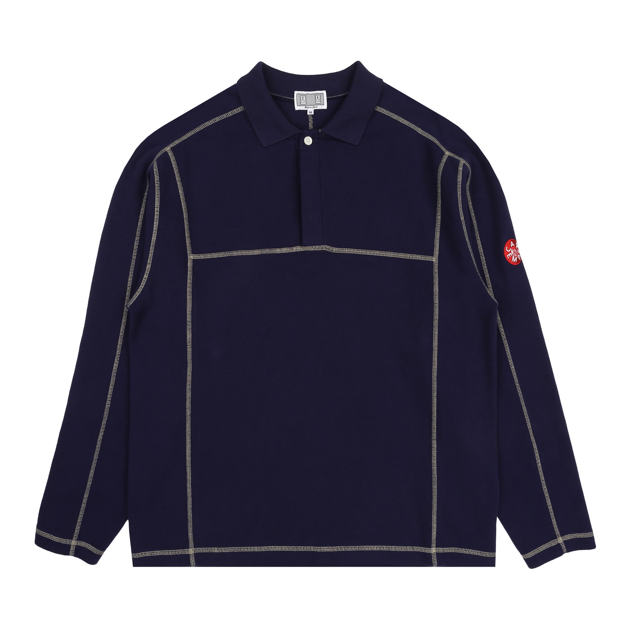 DBL Knit L/S Polo - Navy product photo