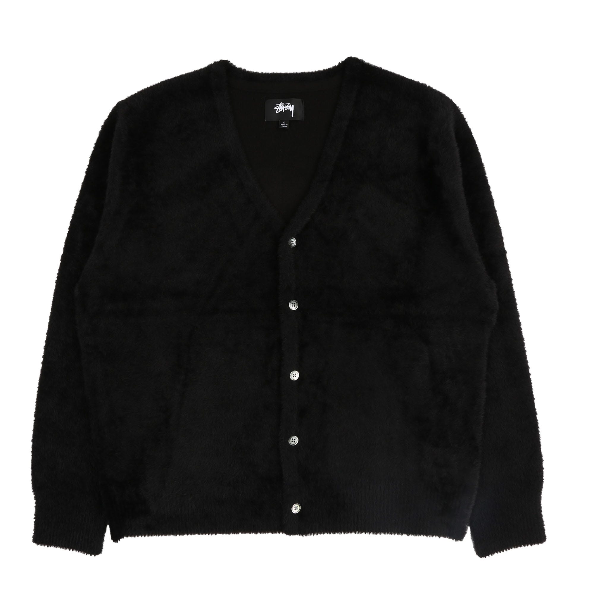 Grey shaggy cardigan hotsell