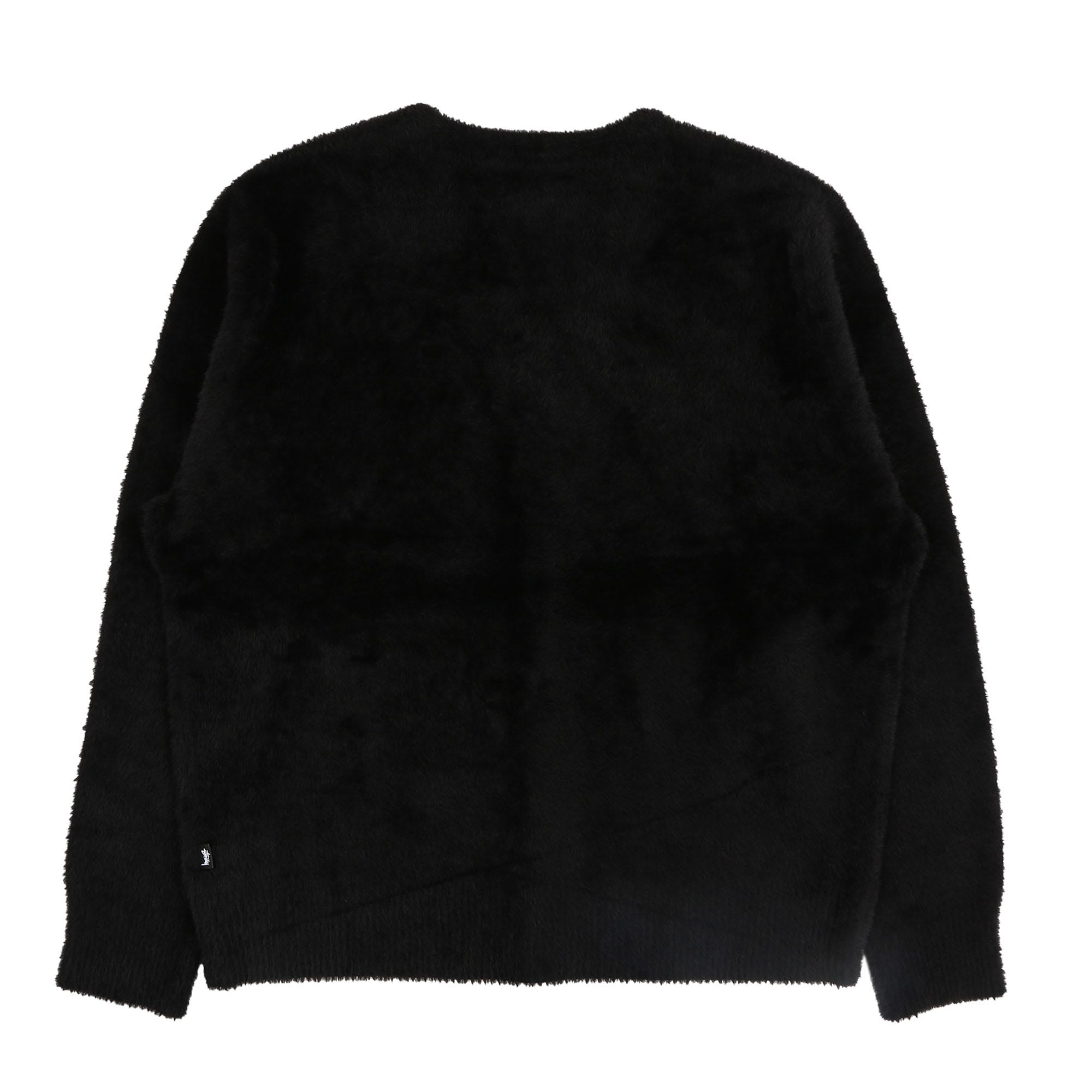Shaggy black sweater sales