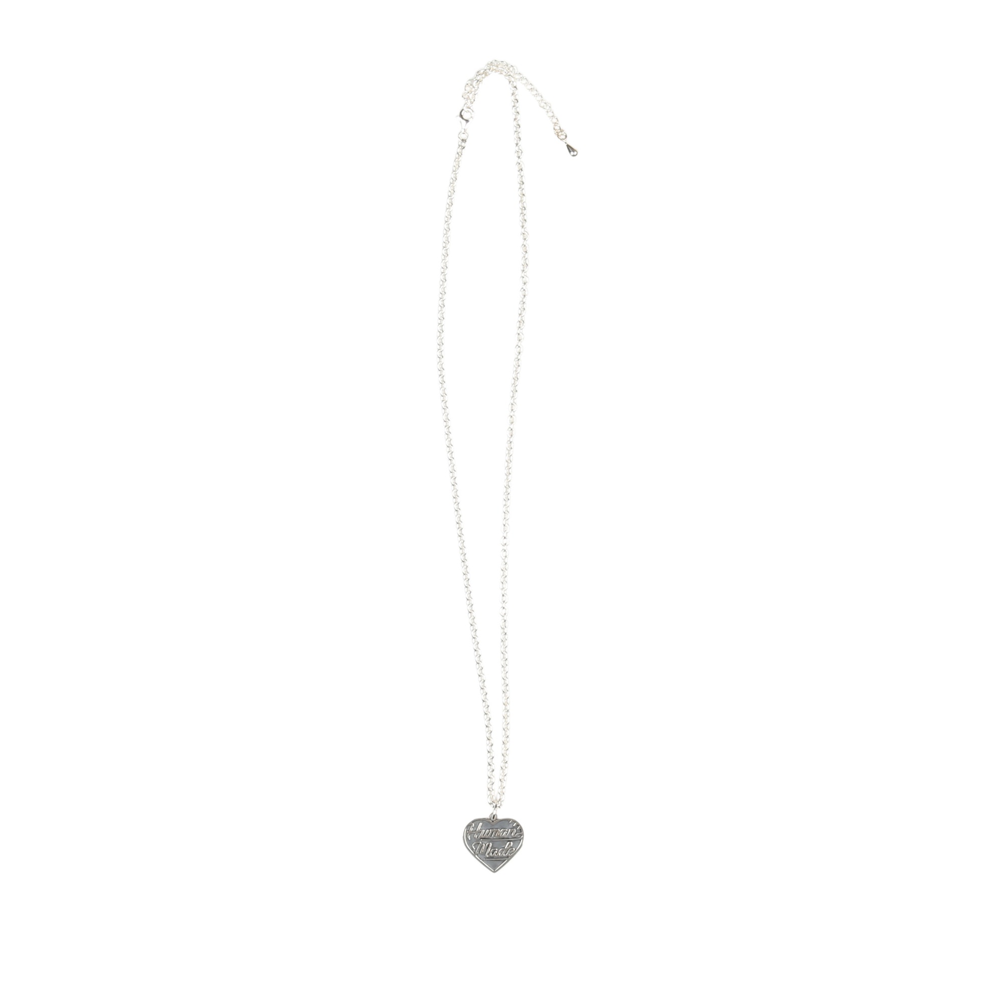 Heart Silver Necklace - Black product photo