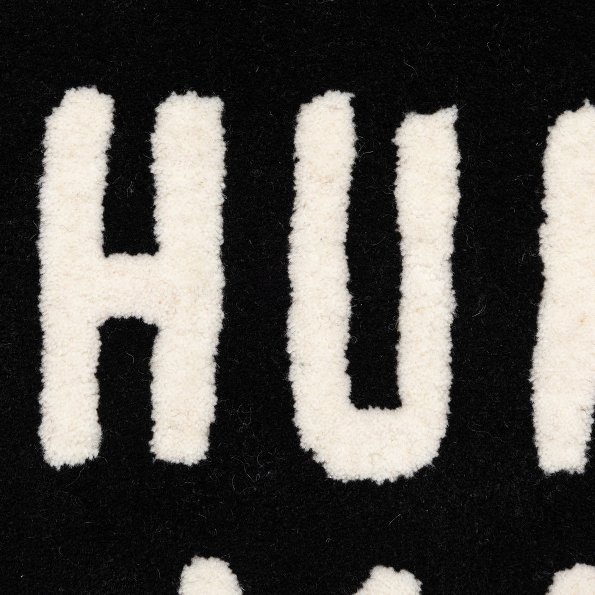 Heart Rug Medium - Black product photo