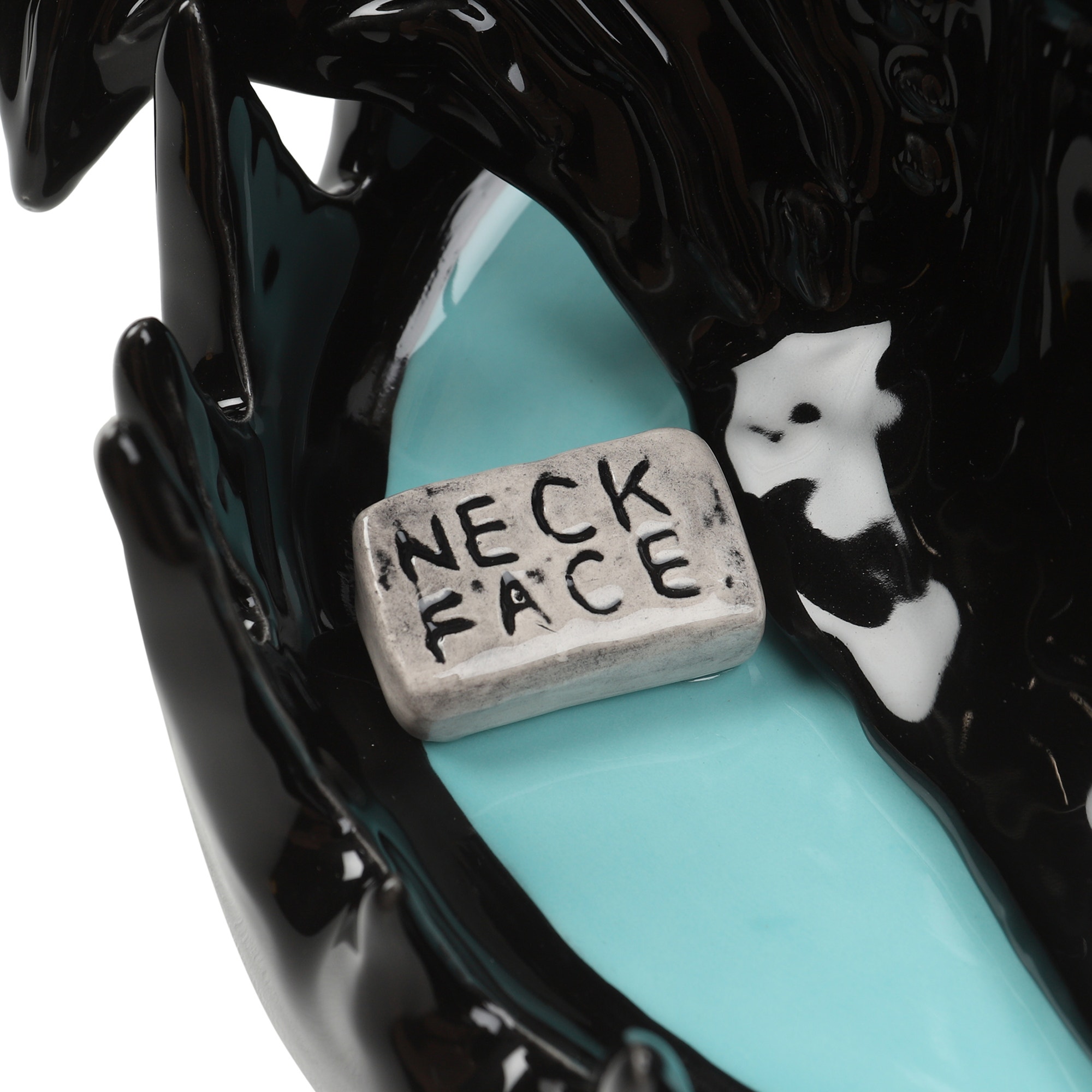 Neck Face Incense Burner - Black product photo