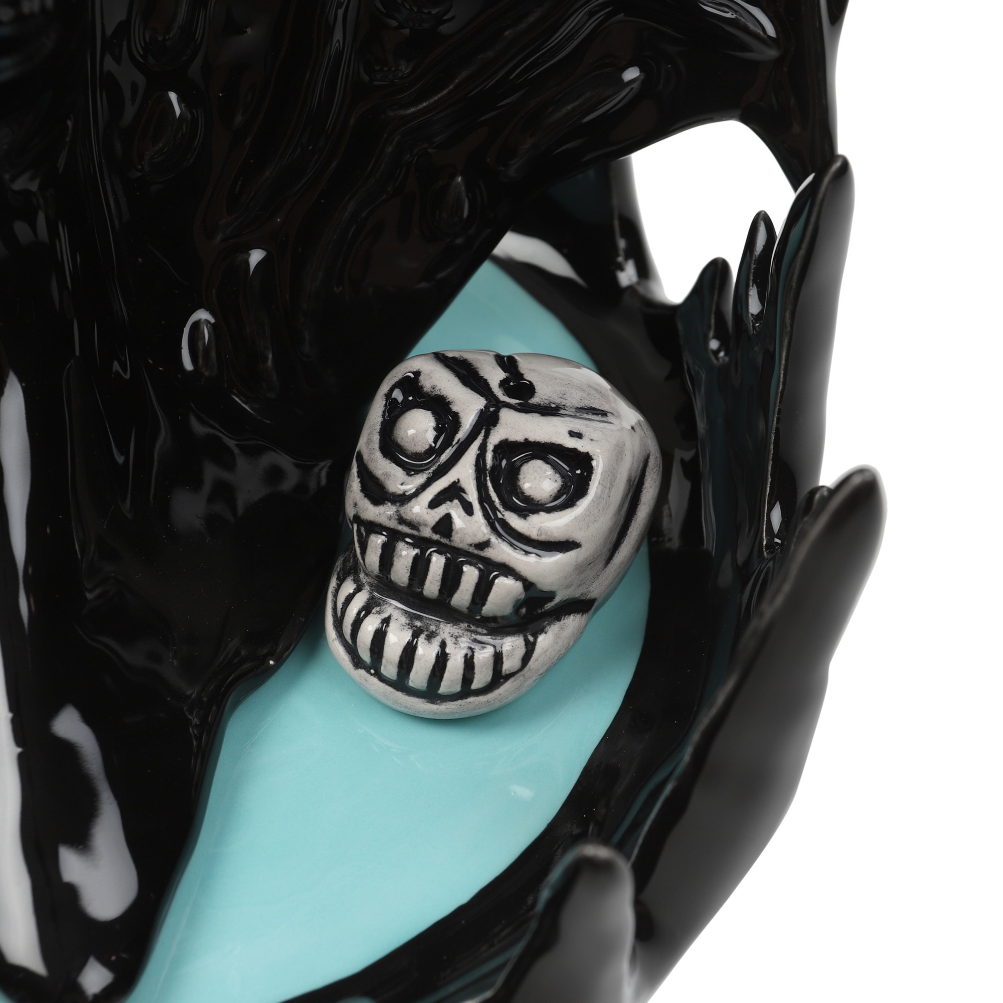 Neck Face Incense Burner - Black product photo
