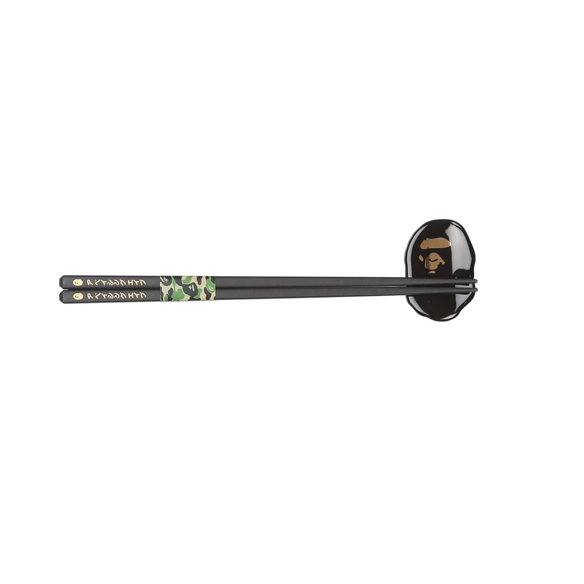 Ape Head Chopsticks&Chopsticks Rest - Black product photo