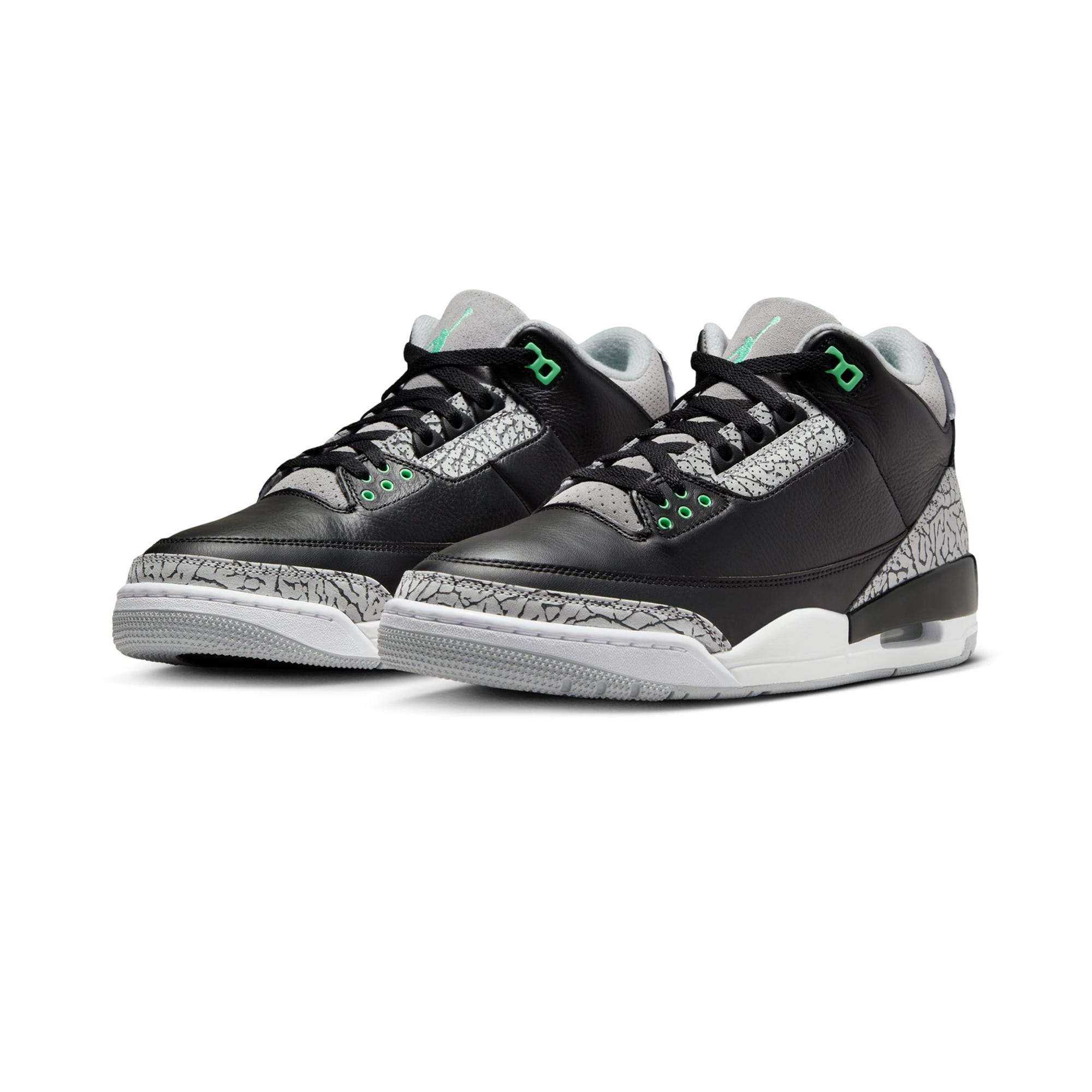 Air Jordan 3 Retro Black Green Glow