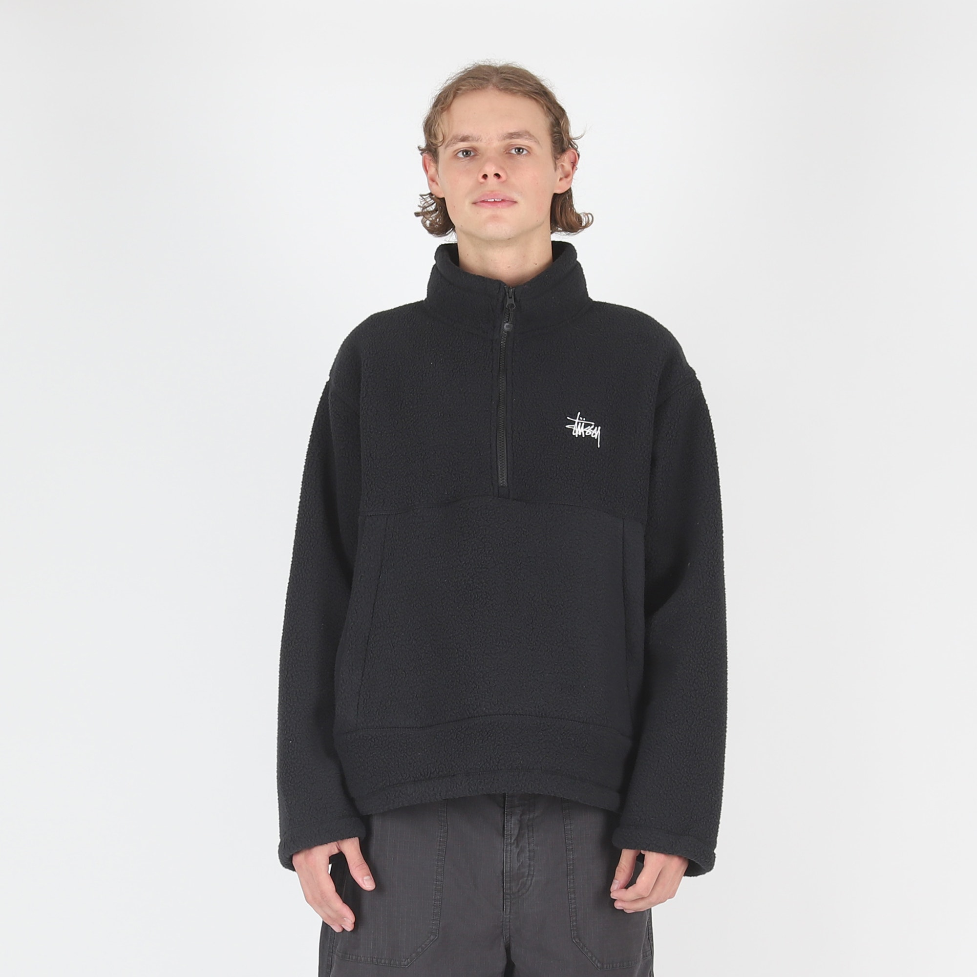 HALF ZIP MOCK POLAR FLEECE product photo