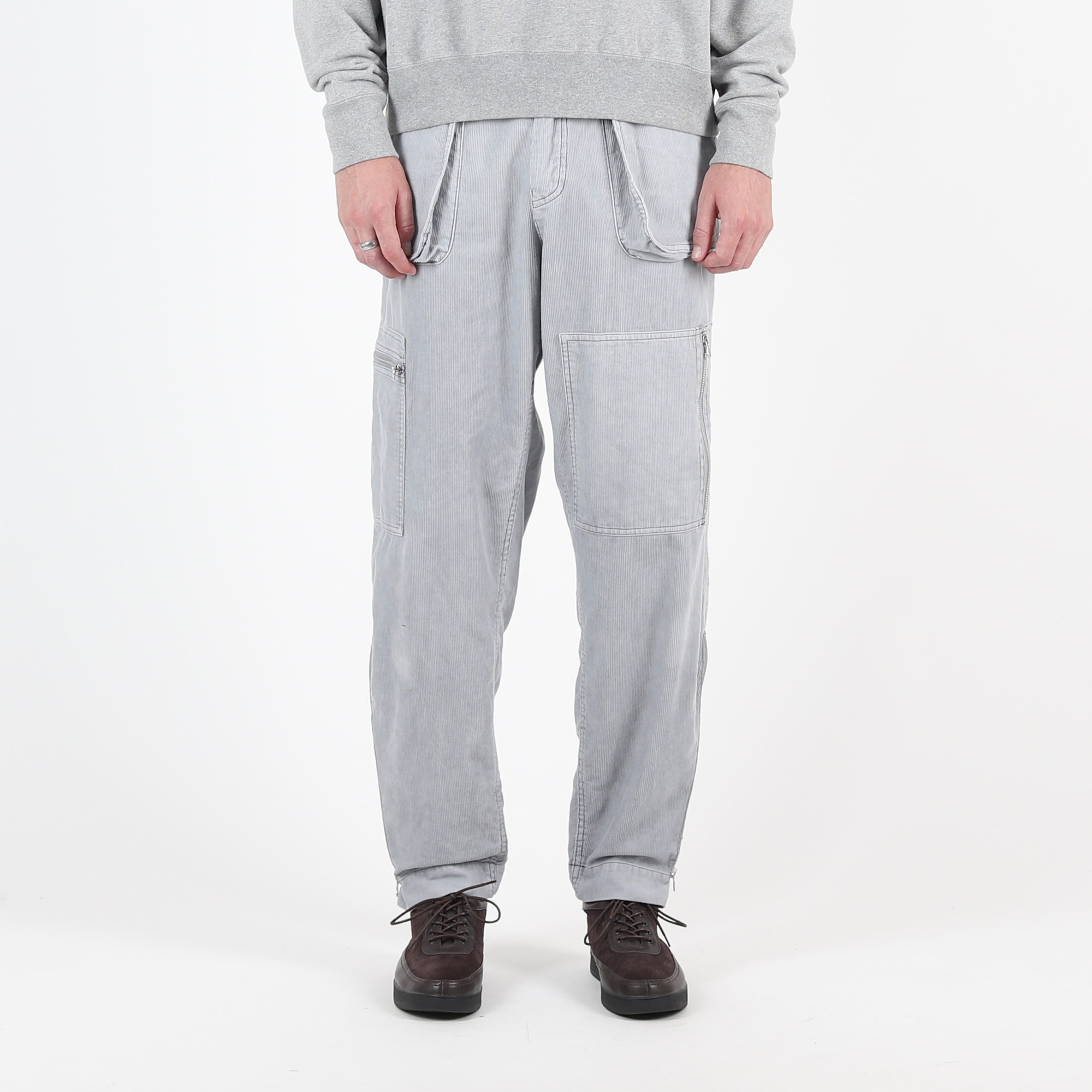 Overdye Cord Yossrian Pants #5 - Grey product photo