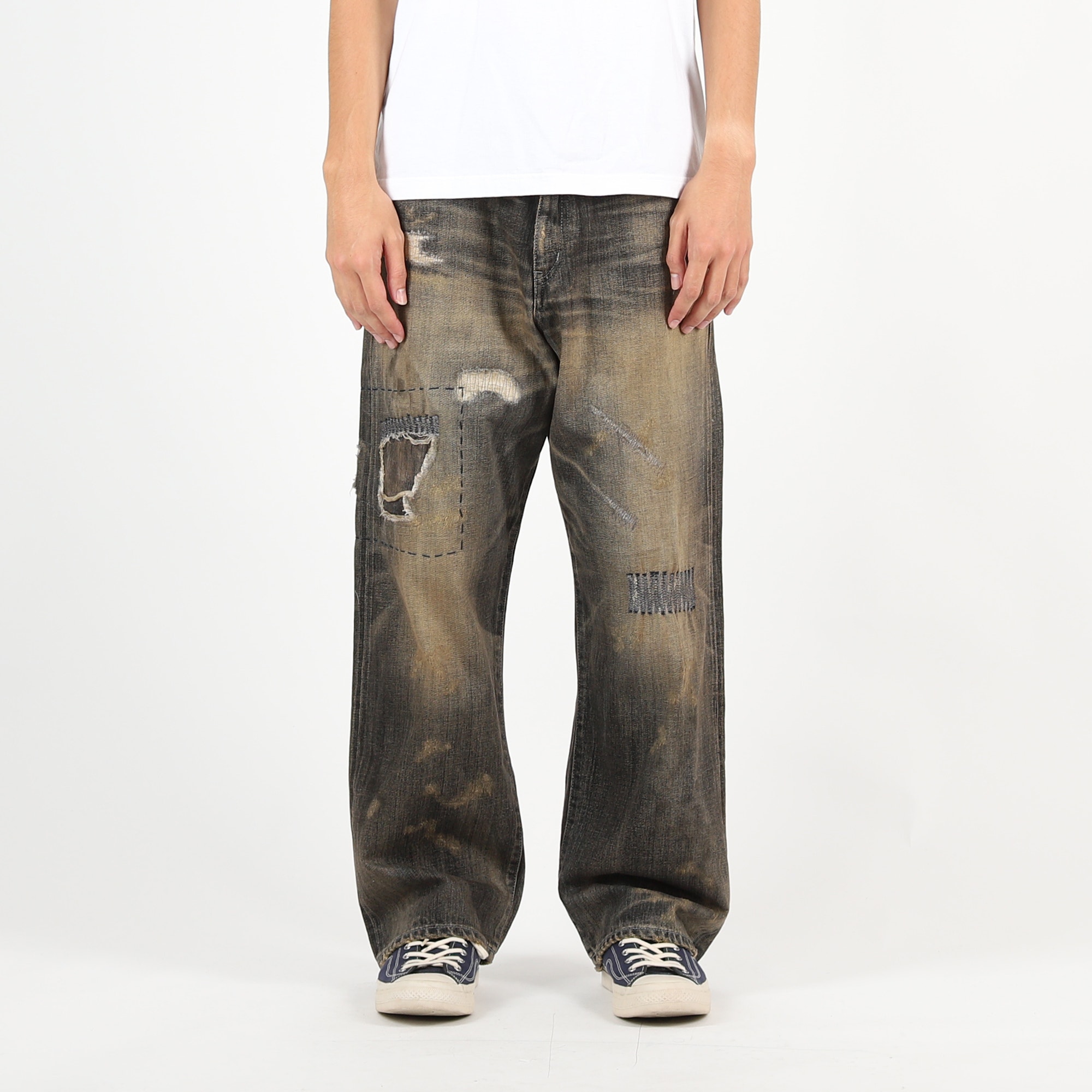 Savage Denim DP Wide Pants - Black product photo