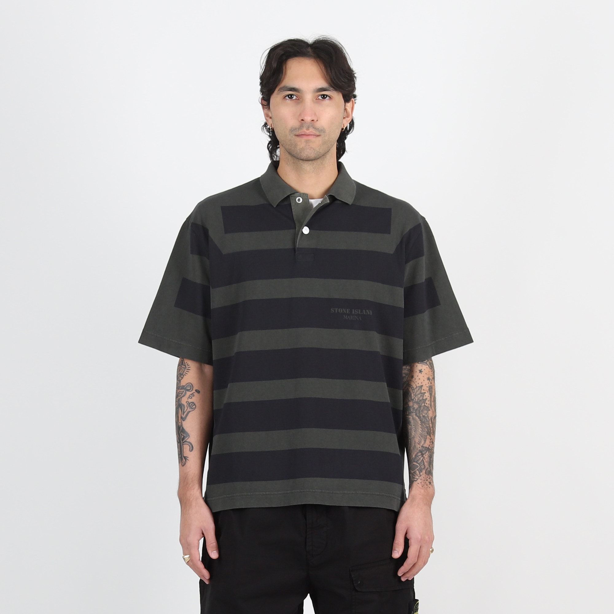 221X4 Polo Shirt - Charcoal product photo