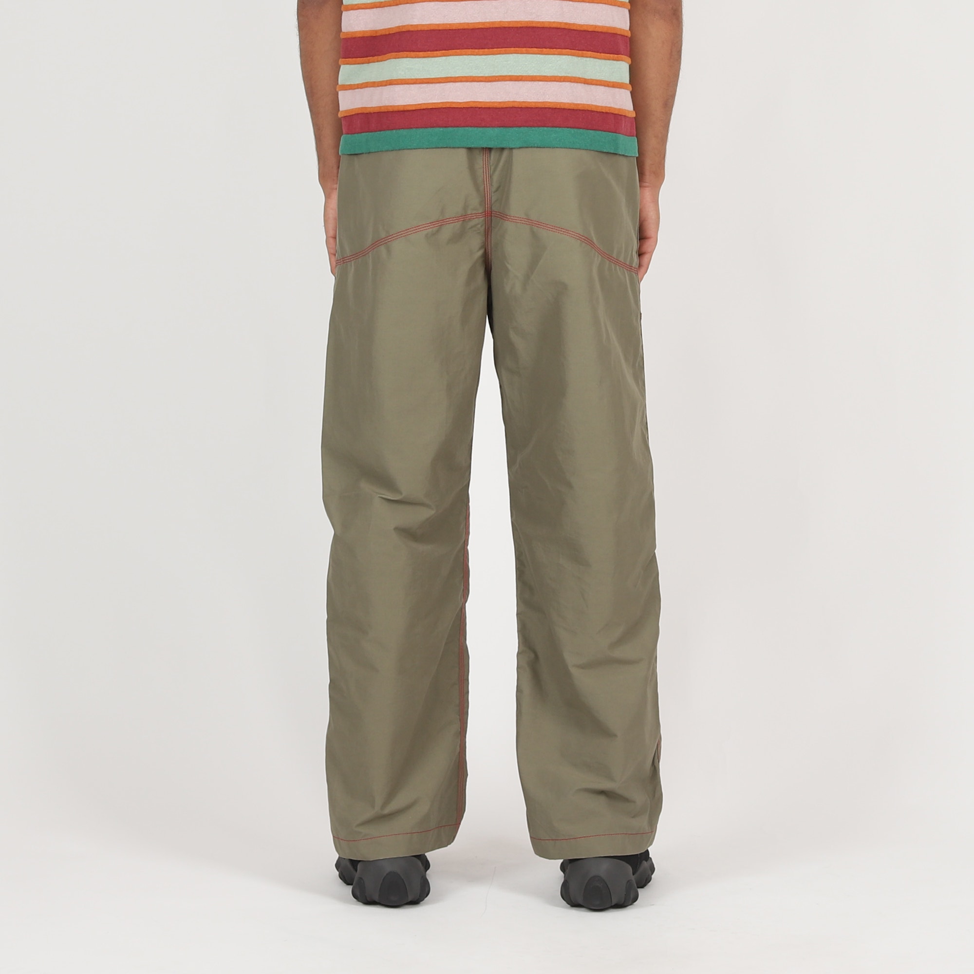 Triple Needle Bishop Pant - Grey Green product photo