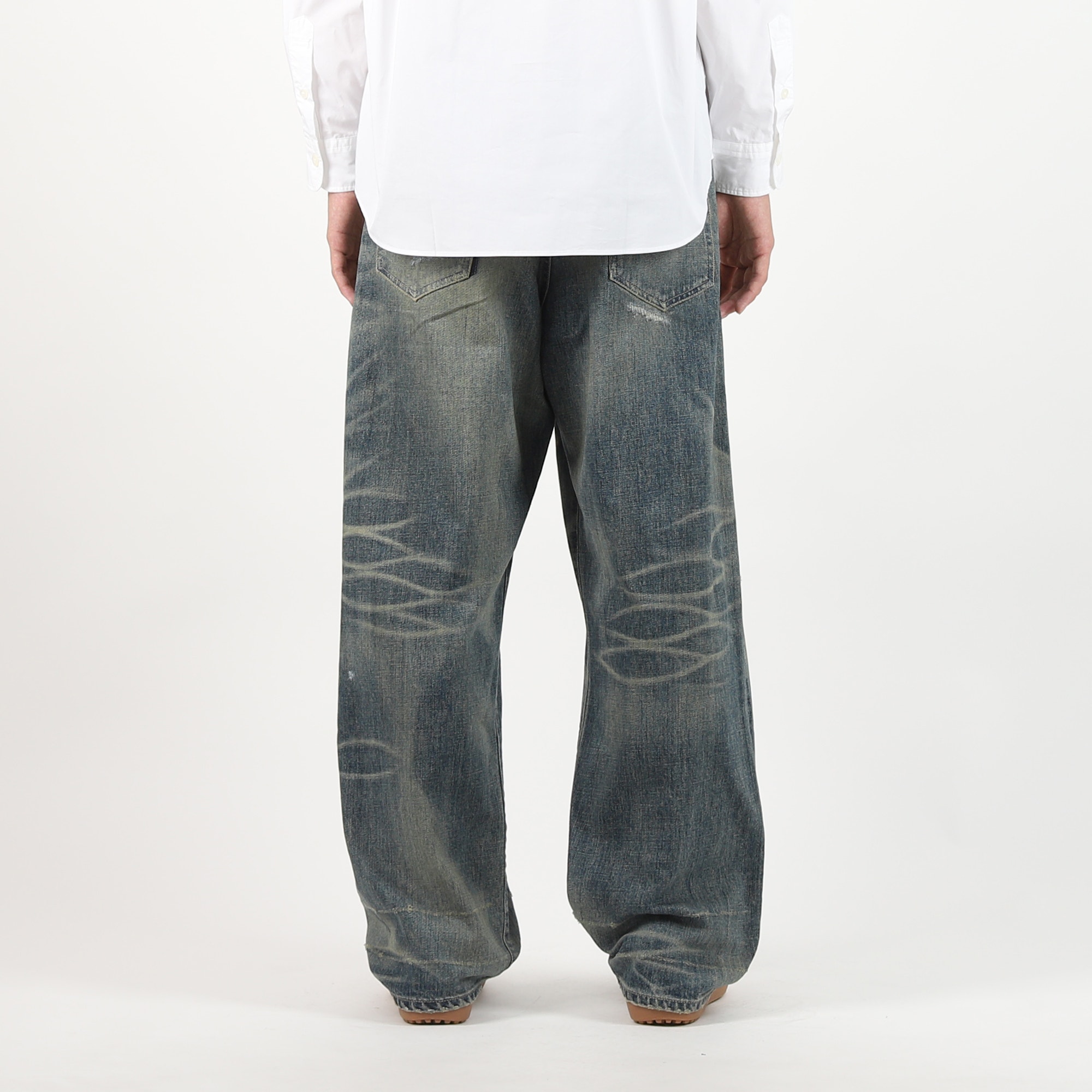 Savage Denim DP Wide Pants - Indigo product photo