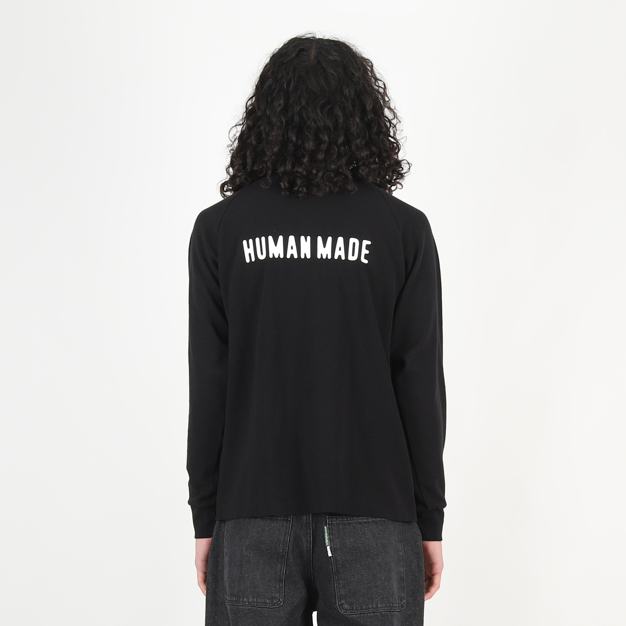 Raglan Sleeve L/S T-Shirt - Black product photo