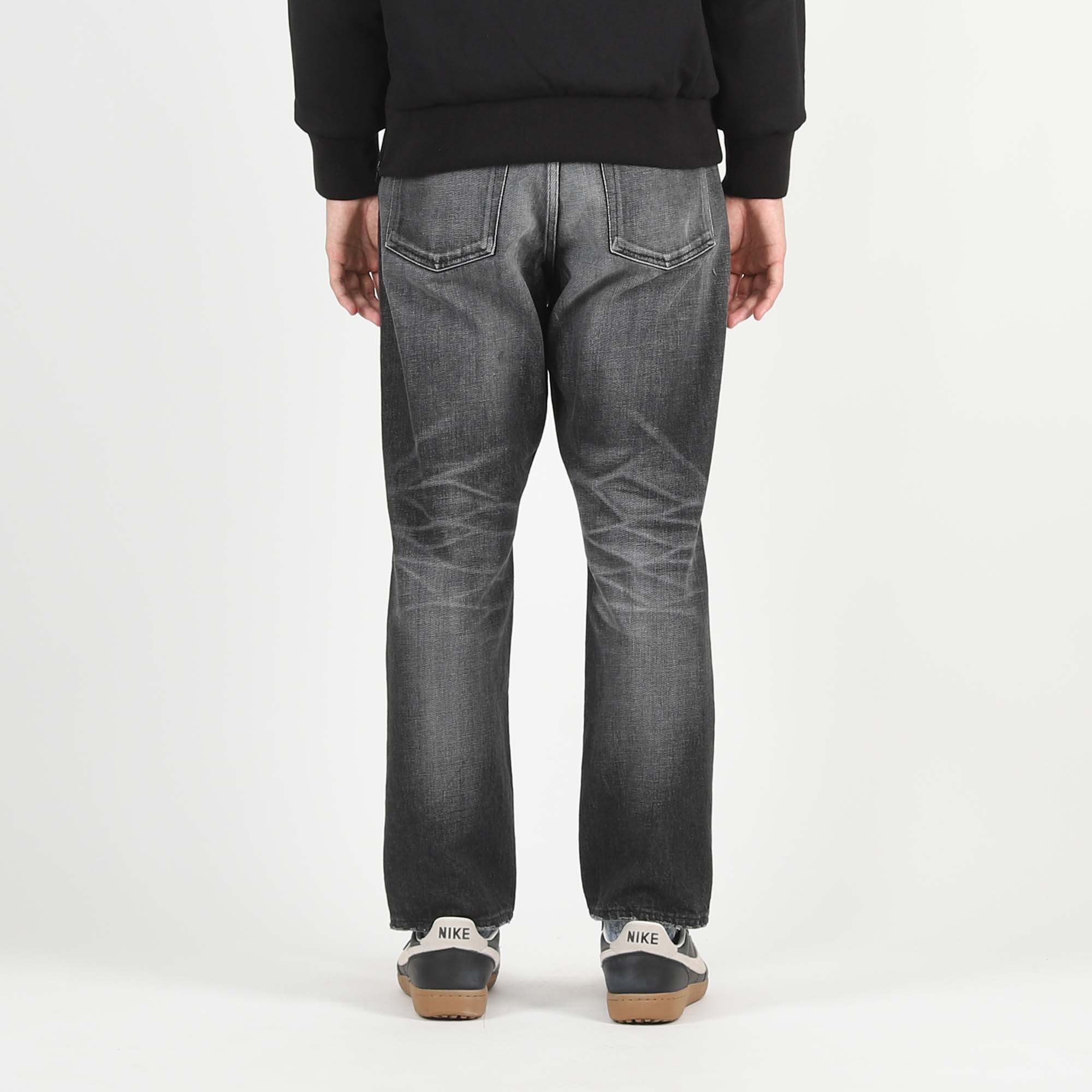 Twin Sta Relaxed Fit Denim Pants - Black product photo