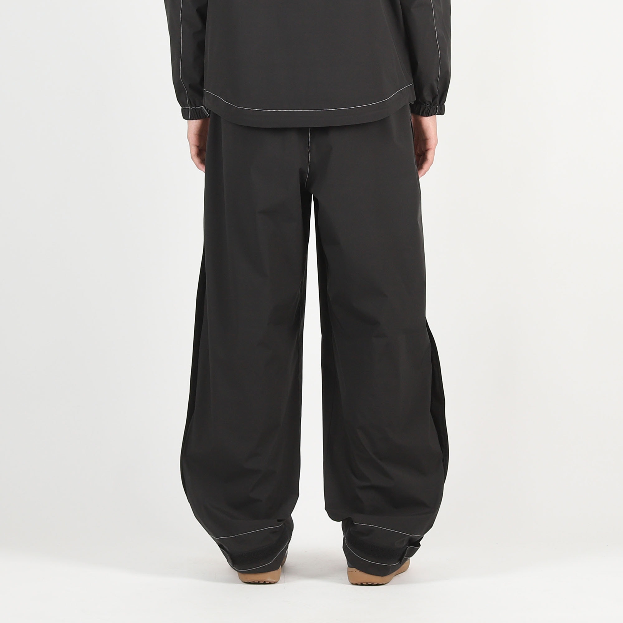 Contrast Stitch Rain Pant - Black product photo