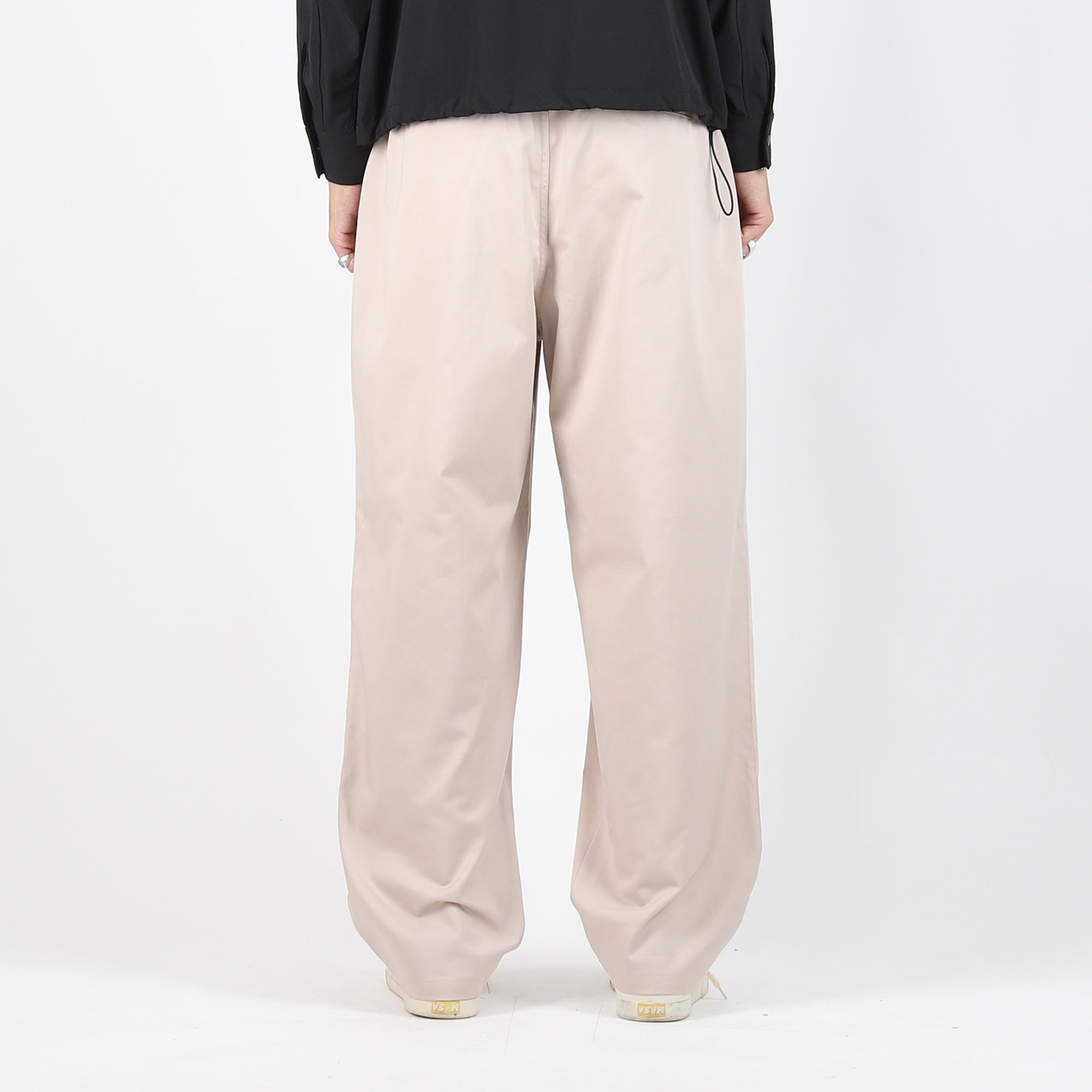 Elastic Waist Baggy Pant - Khaki product photo
