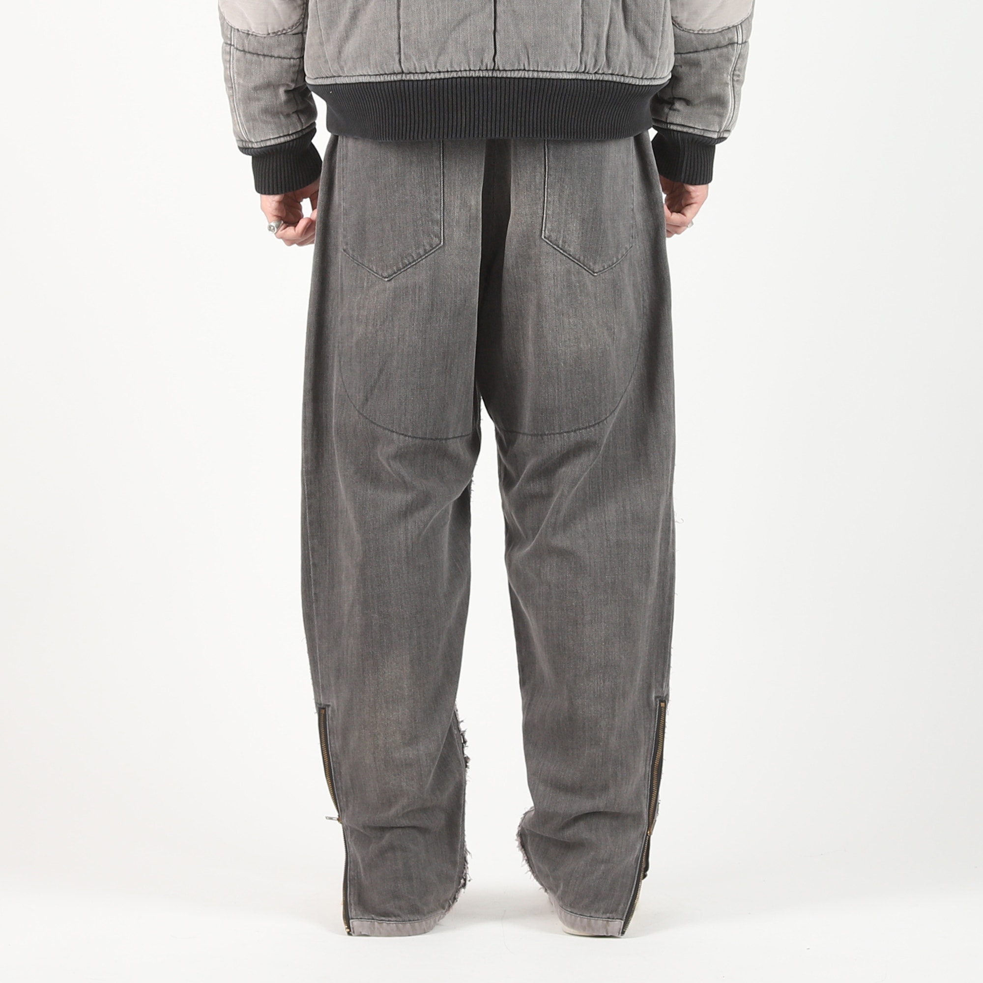 10 Pocket Double Knee Denim - Washed Black product photo