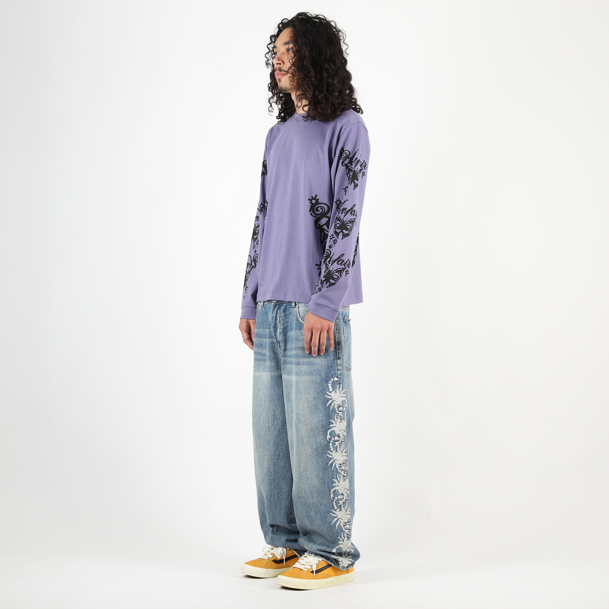 Stripe Scorp Jeans - Light Wash product photo