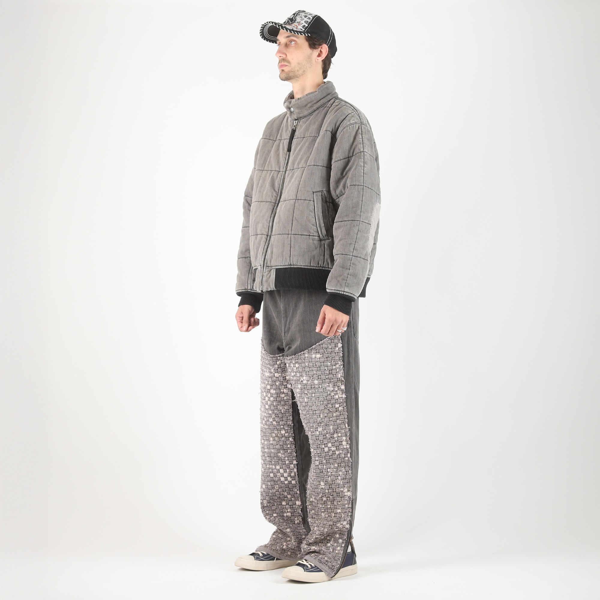 10 Pocket Double Knee Denim - Washed Black product photo