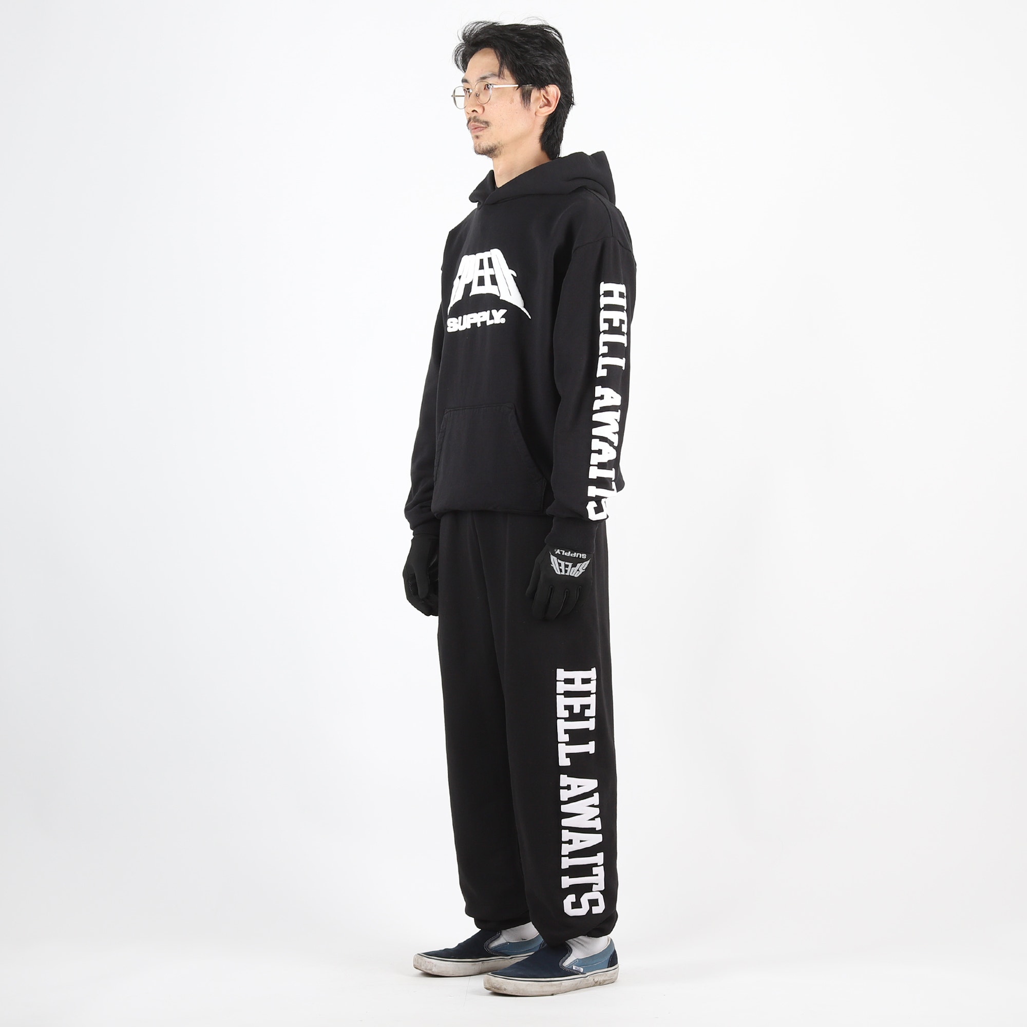 SUPPLY x SPEED Logo Sweatpant - Black product photo