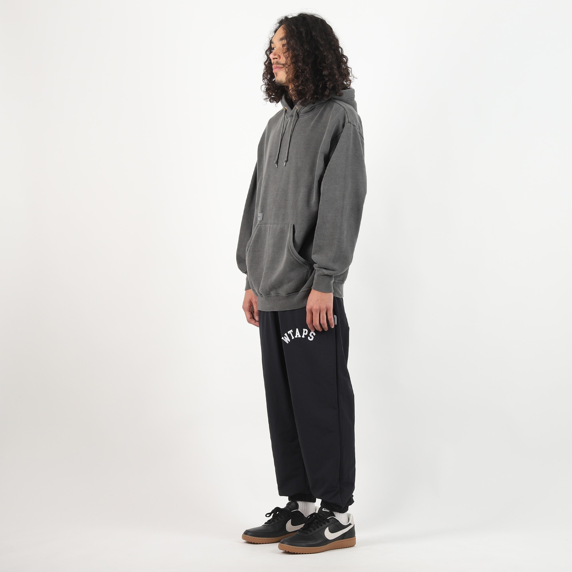 SPST2002 Nylon Tussah Trousers - Black product photo