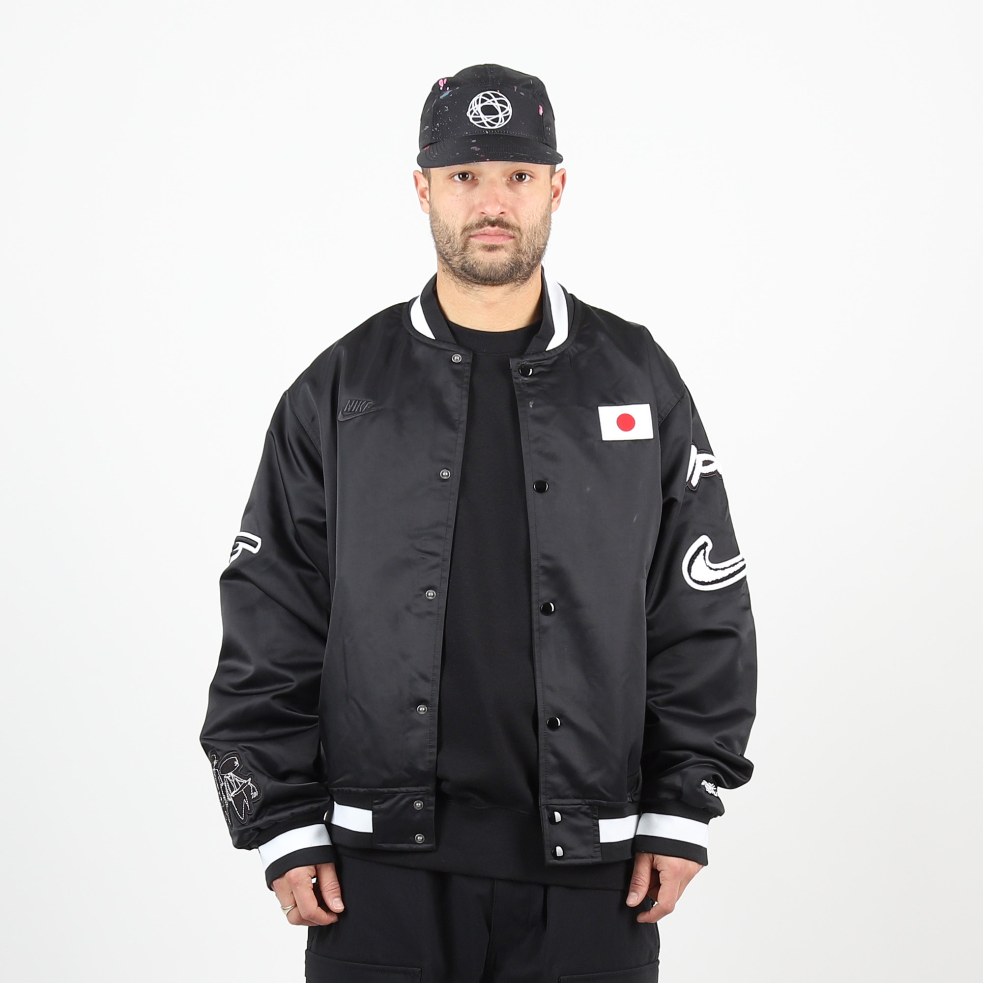 Nike Satin Japan Dugout Jacket OLY - Black product photo