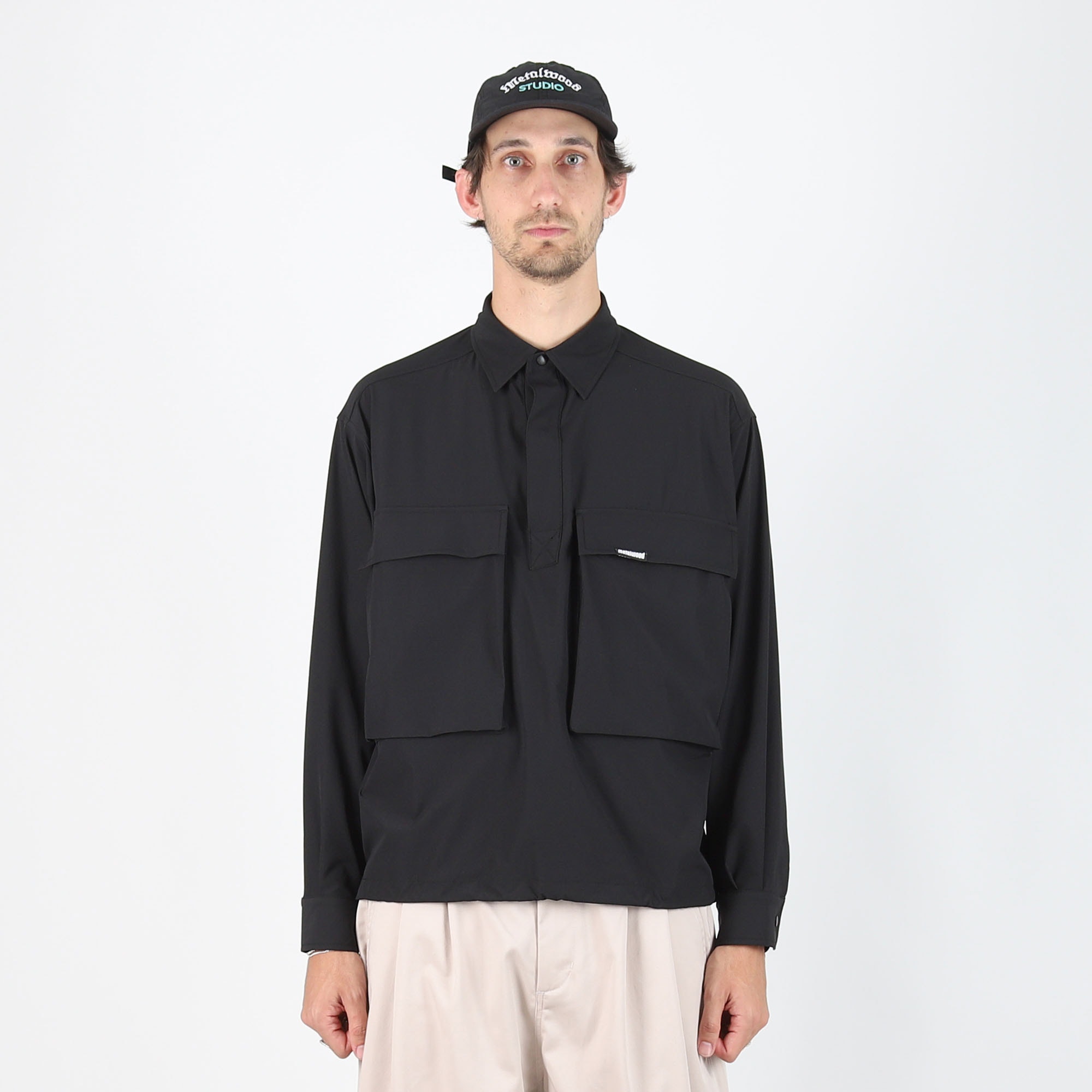 Ripstop Overshirt - Black product photo