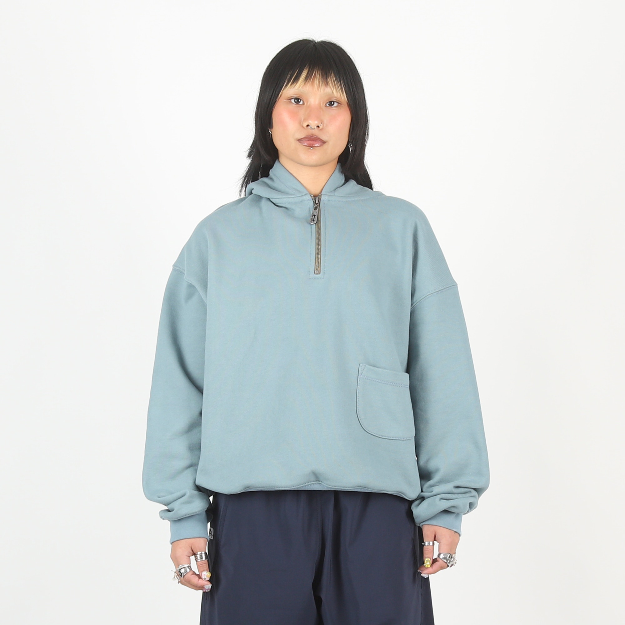 1/3 Zip Hoodie - Pond Water product photo
