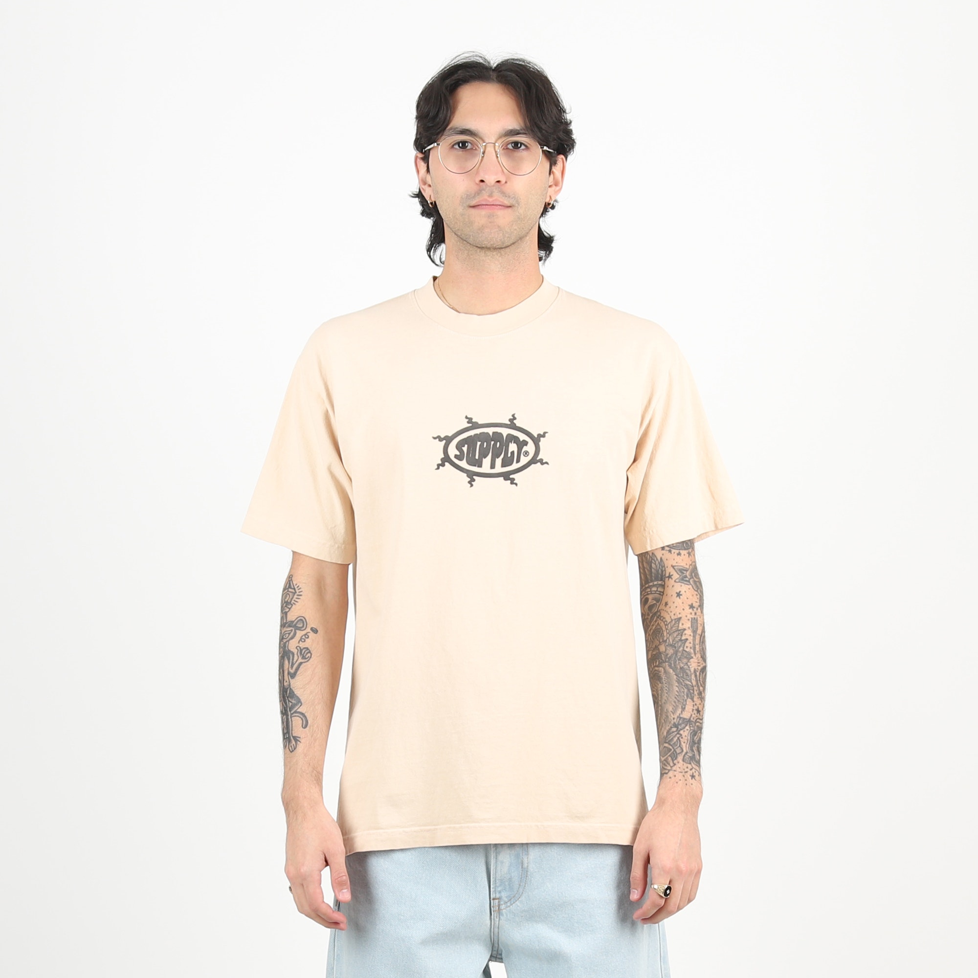 Sunburst SS T-Shirt - Beige product photo