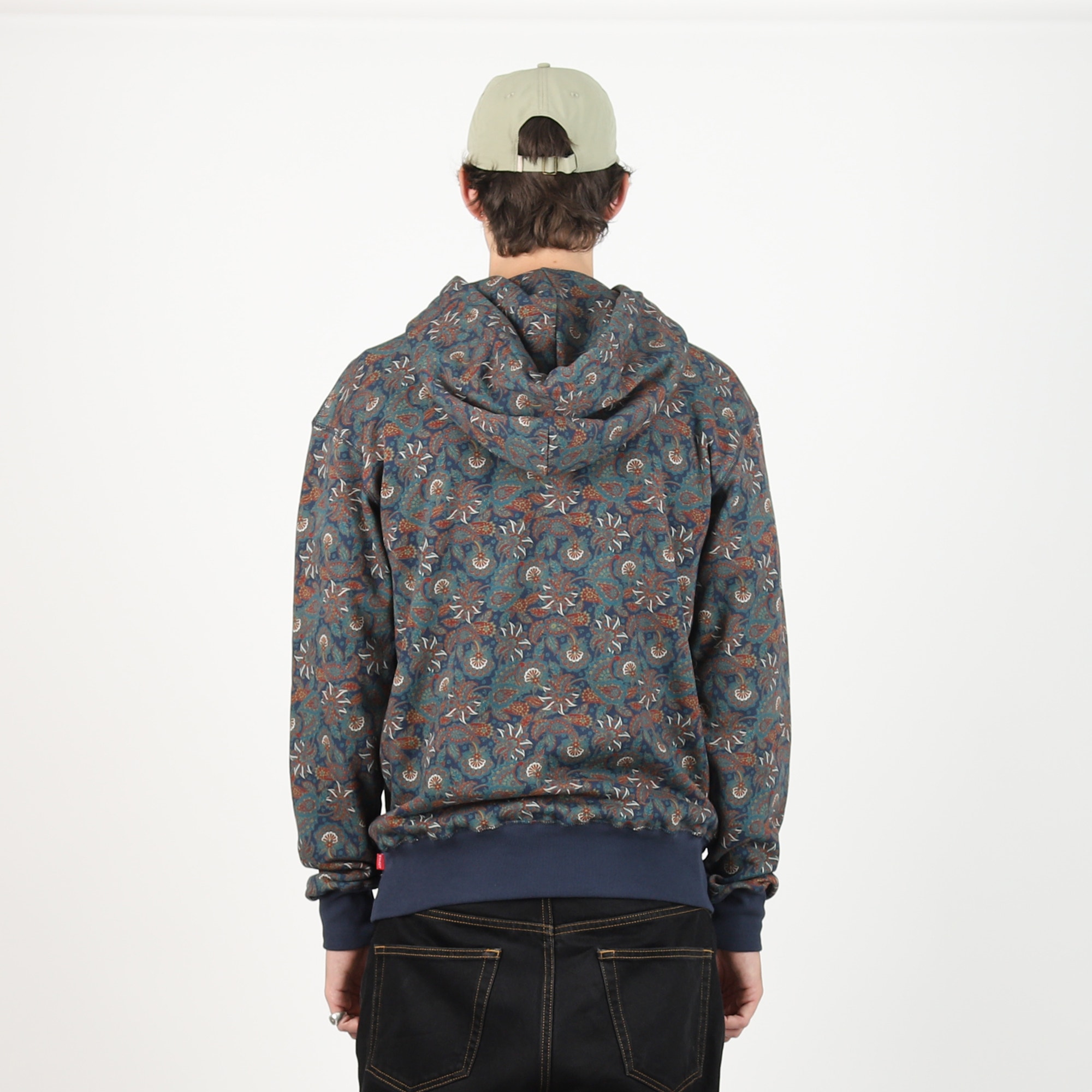 Paisley Hoodie - Navy product photo
