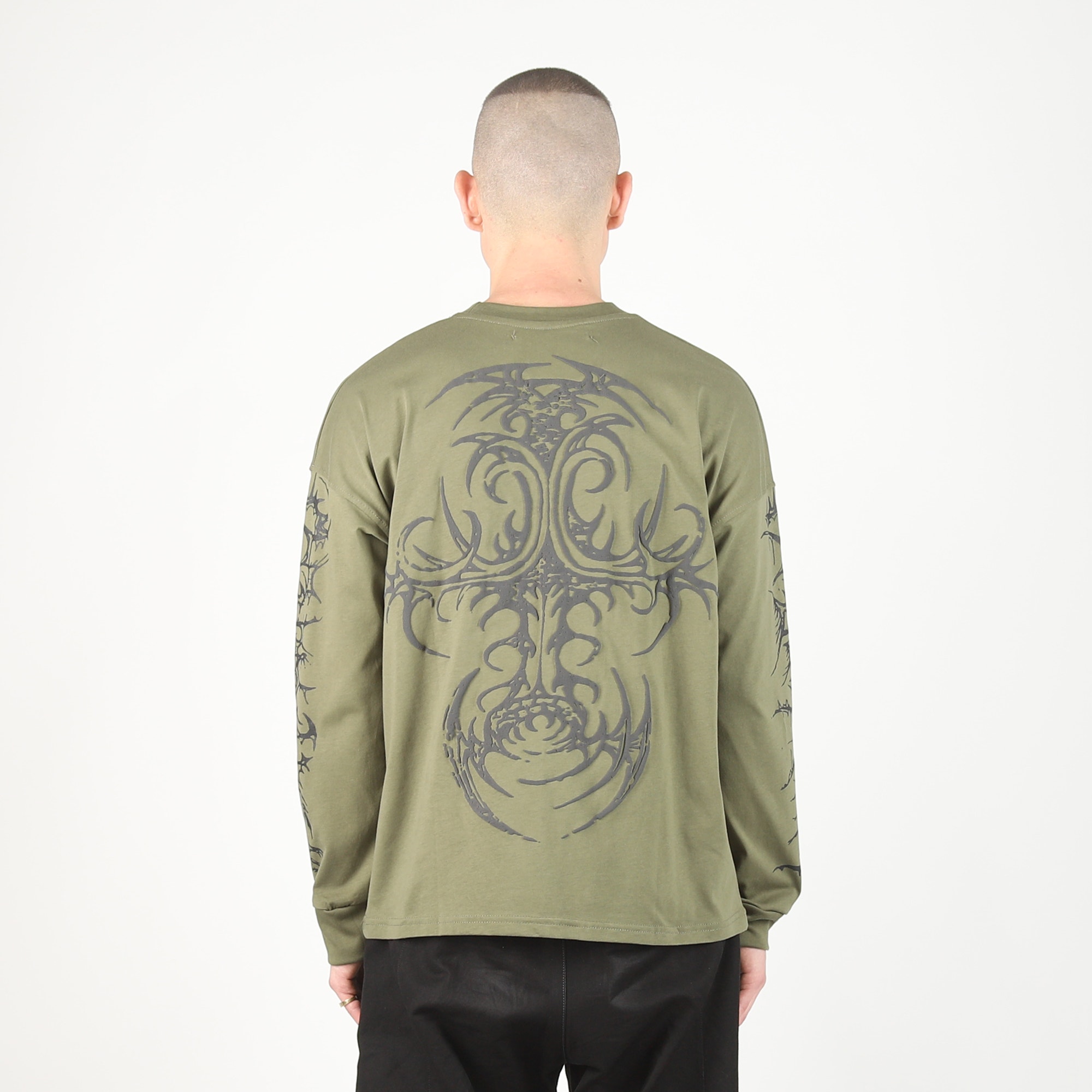 Rough L/S T-Shirt - Military Green product photo